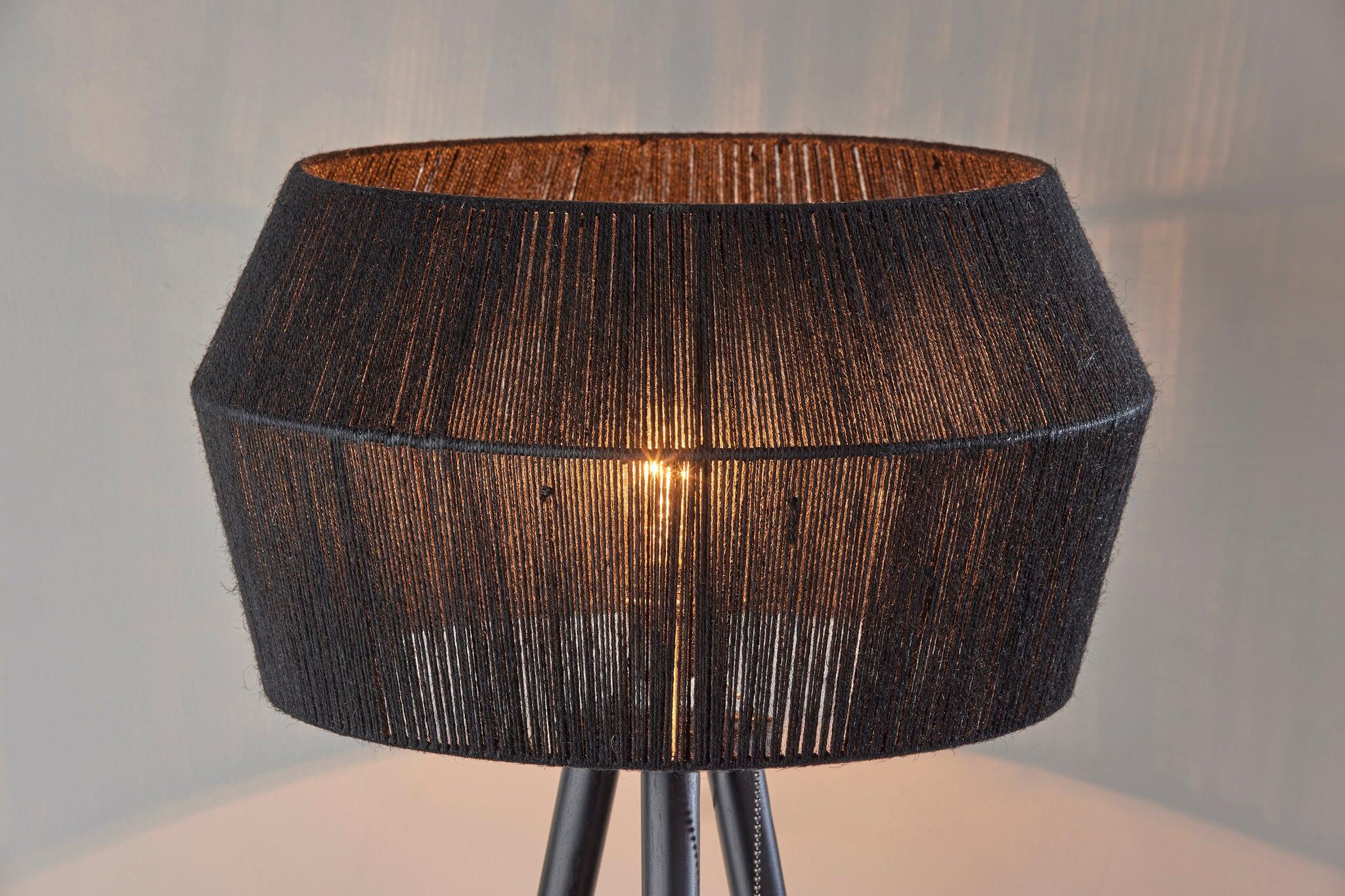 Adesso Montana Floor Lamp, Black, large
