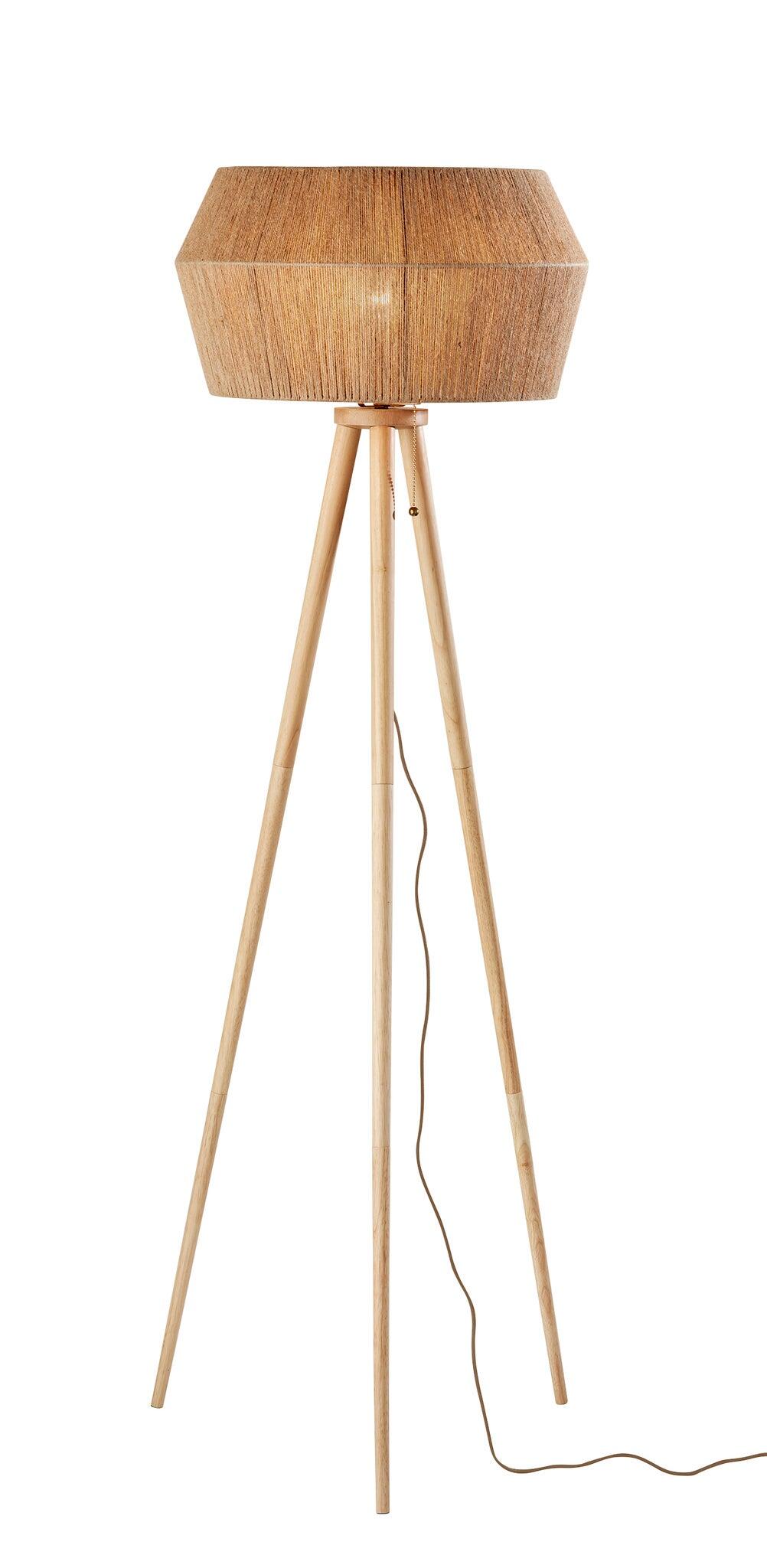 Adesso Montana Floor Lamp, Natural, large