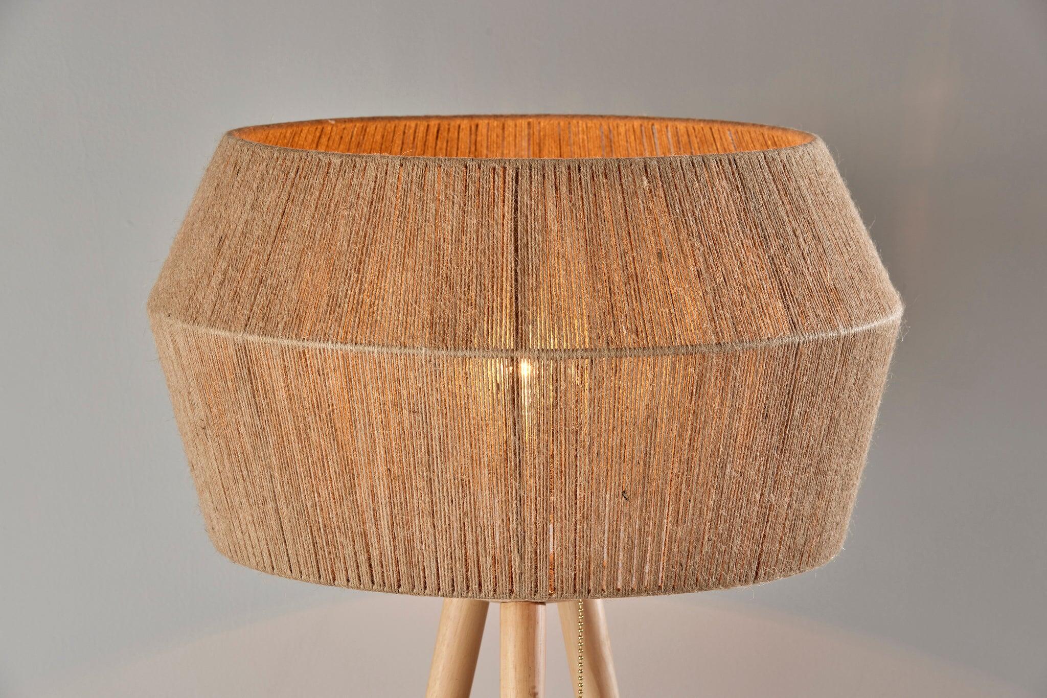Adesso Montana Floor Lamp, Natural, large
