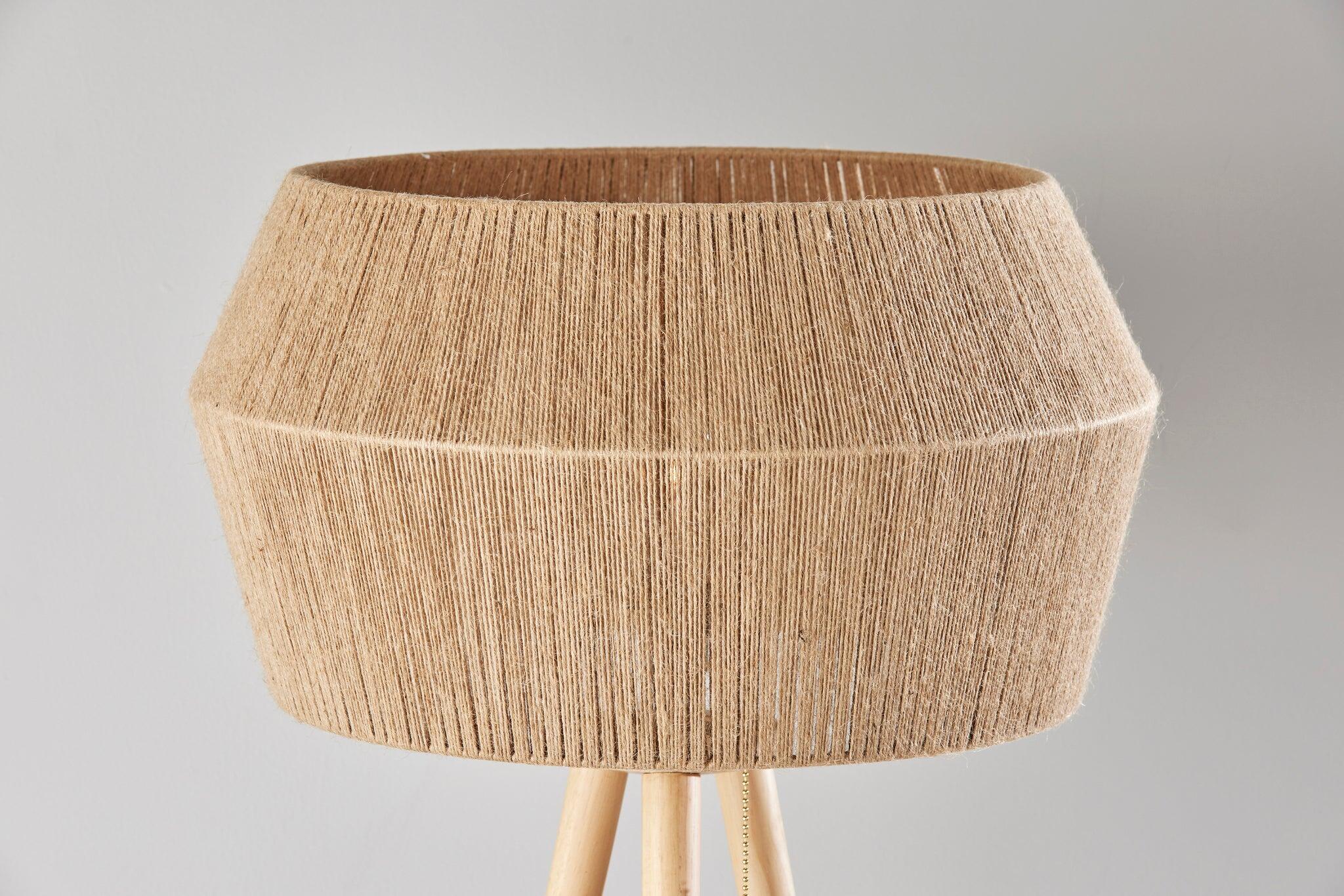 Adesso Montana Floor Lamp, Natural, large