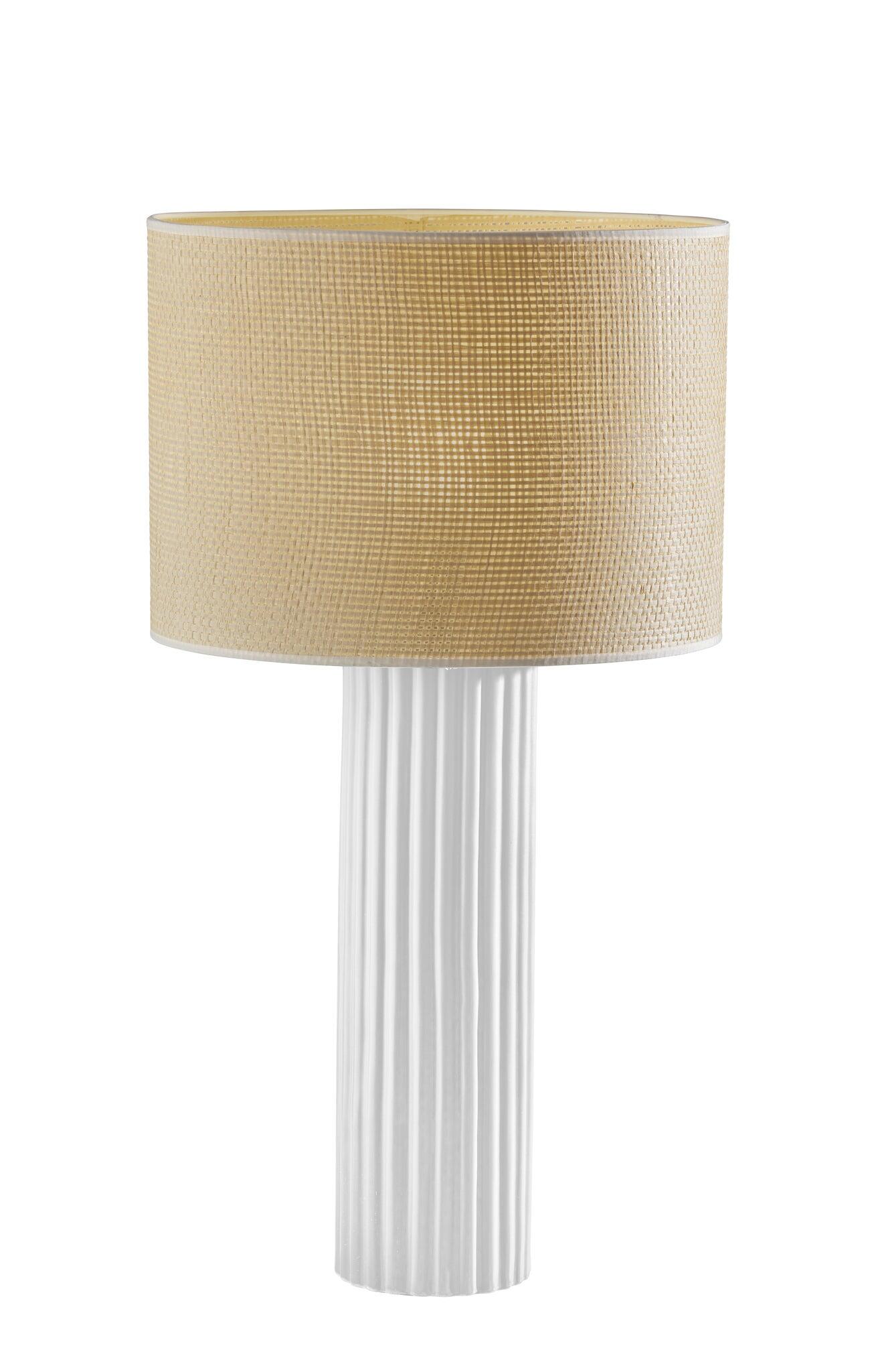 Adesso Primrose Large Table Lamp, White, large