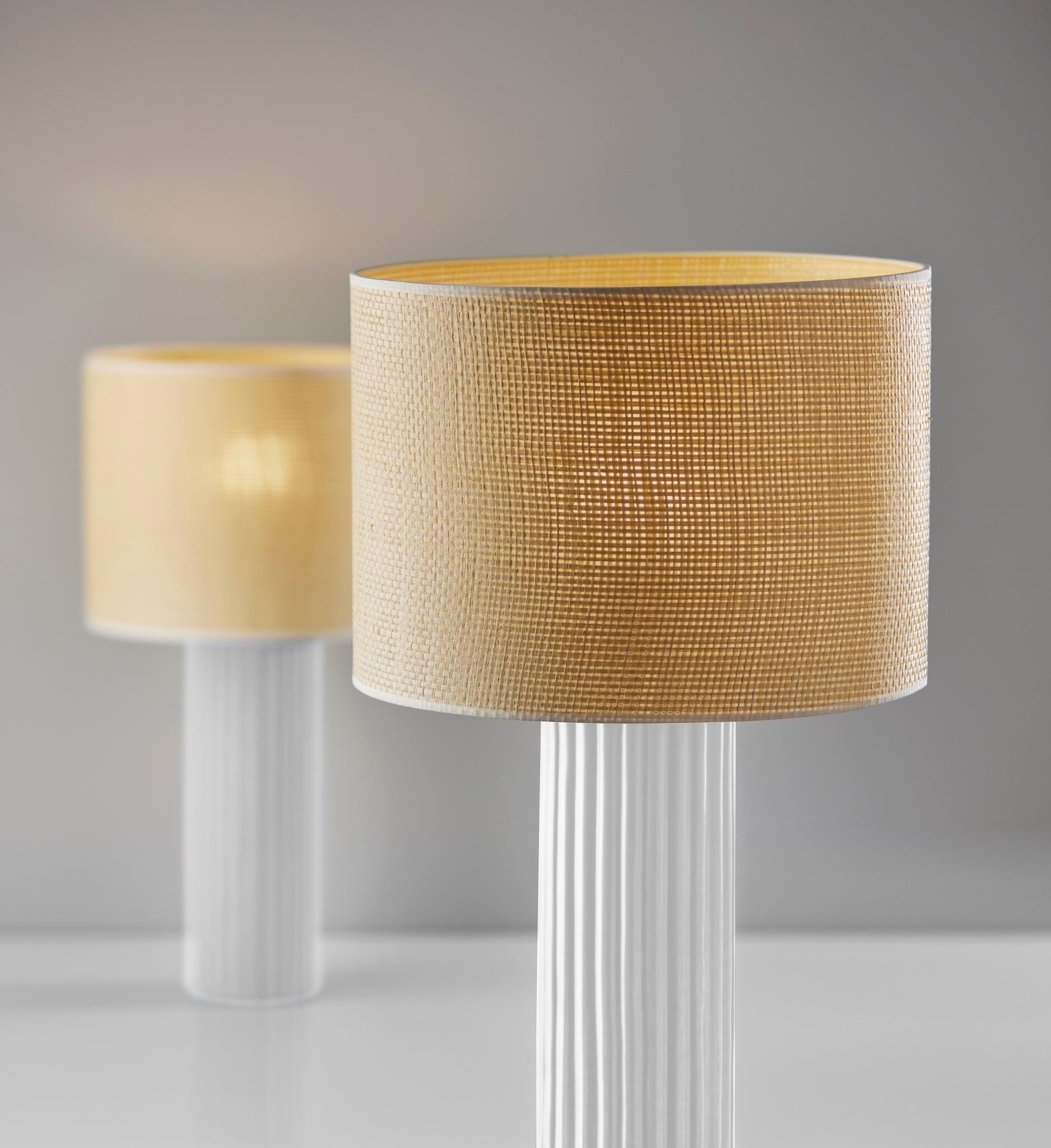 Adesso Primrose Large Table Lamp, White, large