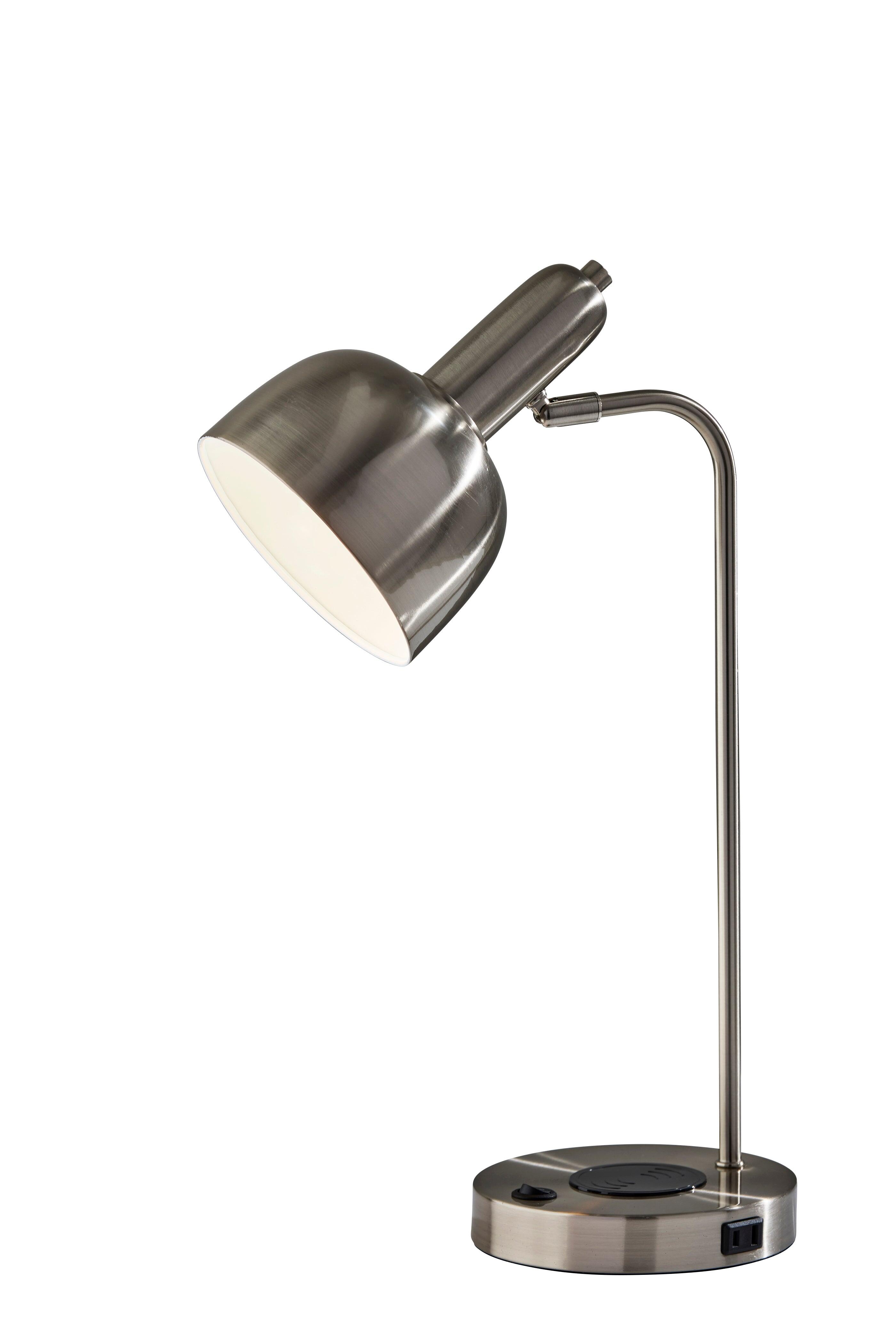 Adesso Rico Desk Lamp, Gray, large