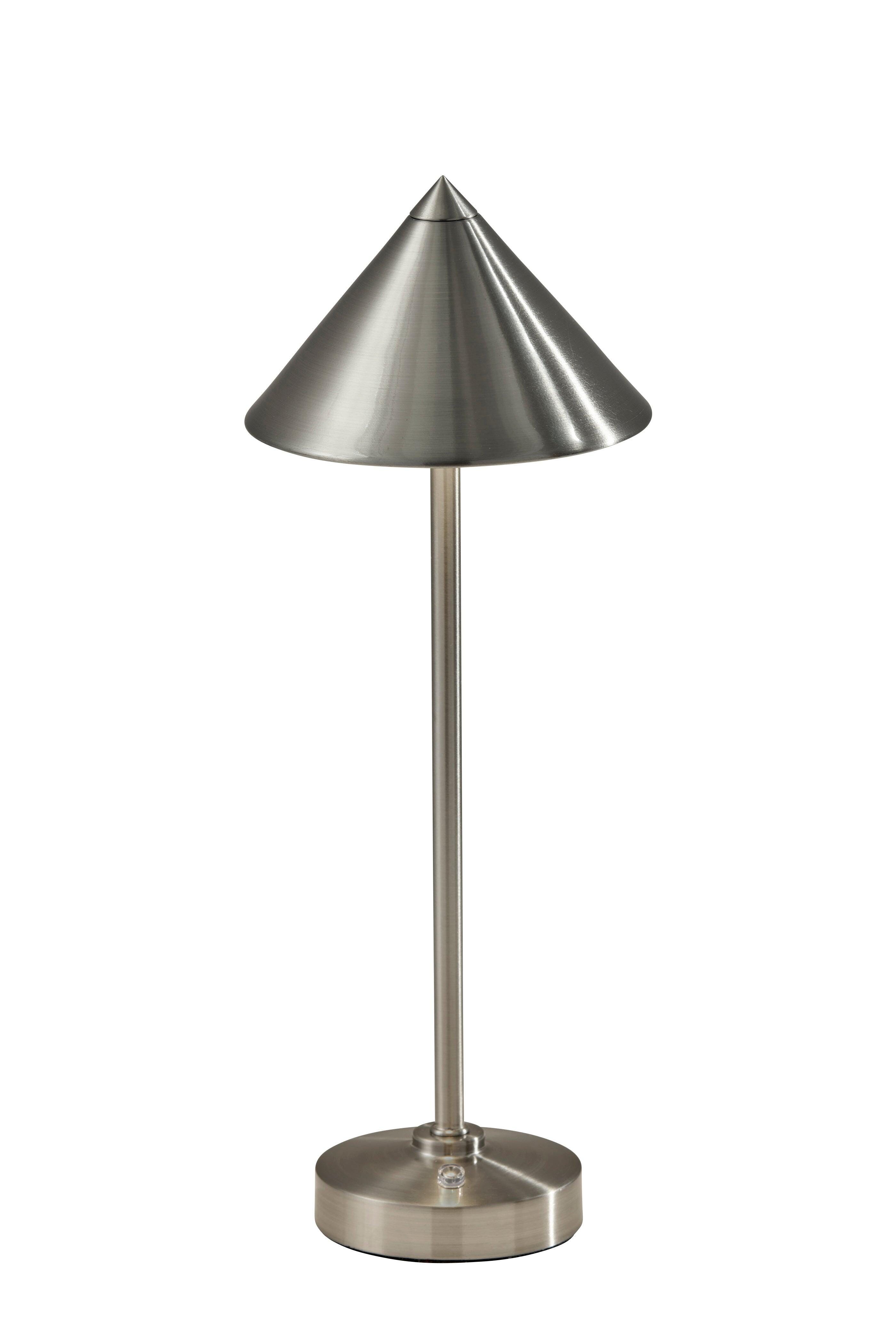 Adesso Ritchie Cordless Table Lamp, Gray, large