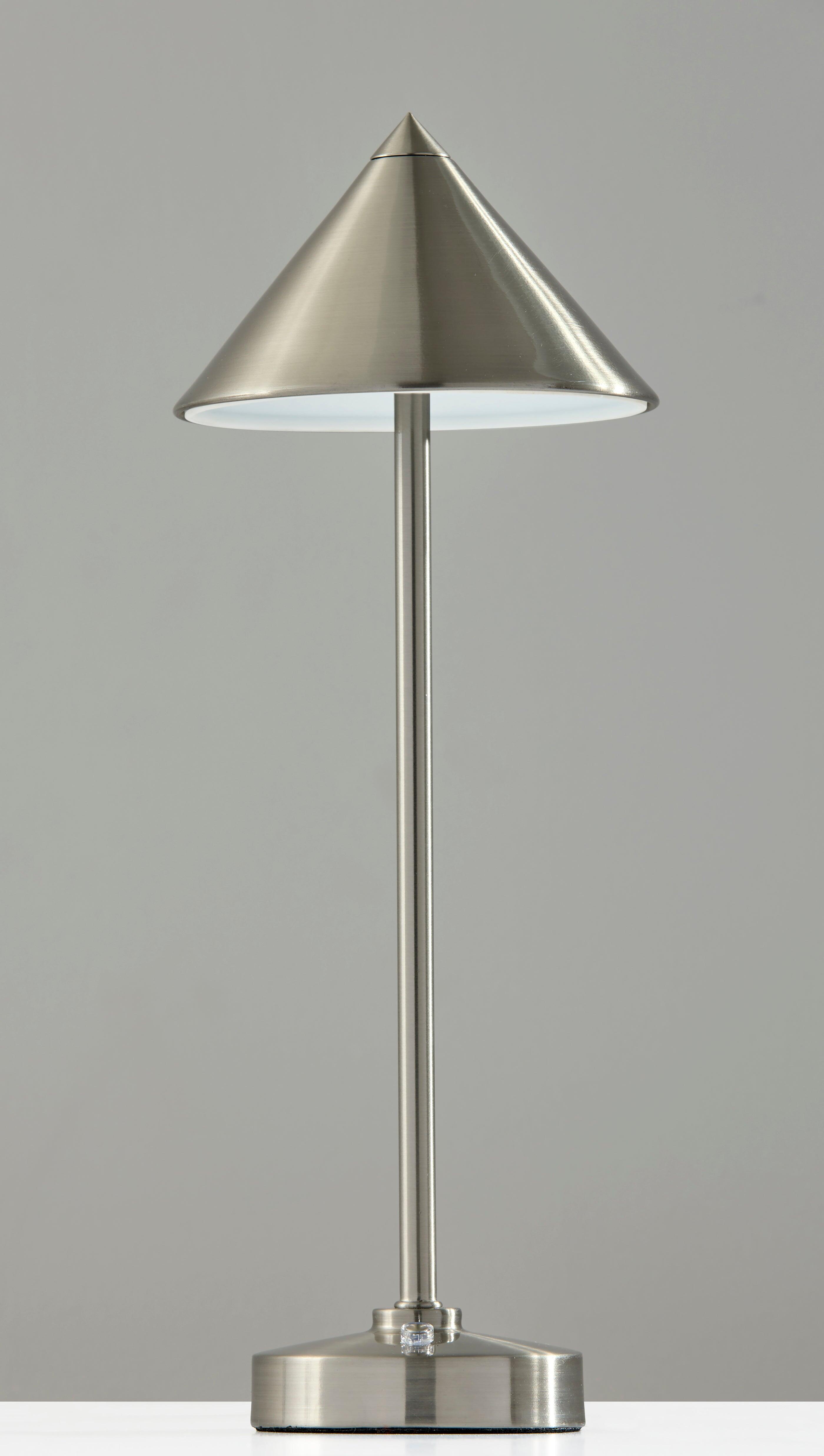 Adesso Ritchie Cordless Table Lamp, Gray, large