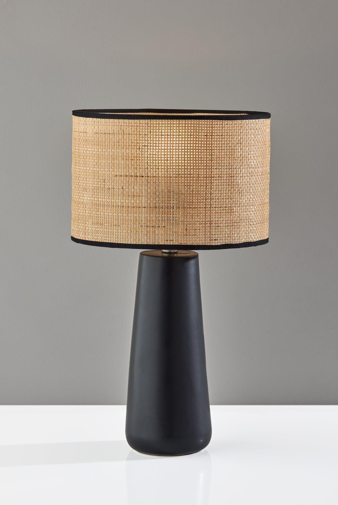Adesso Sheffield Table Lamp, Black, rollover