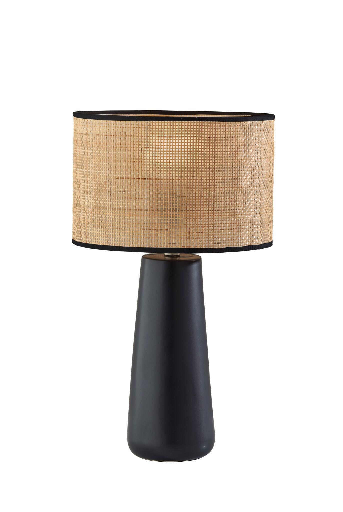 Adesso Sheffield Table Lamp, Black, large