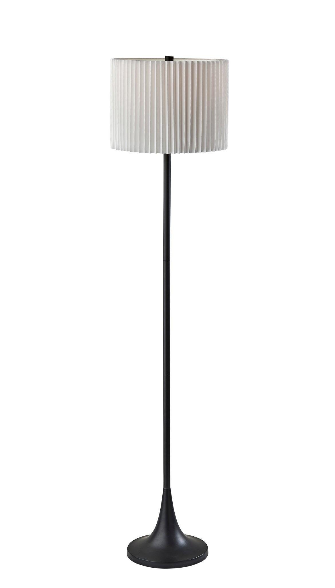 Adesso Simplee Eli Floor Lamp, Black, large