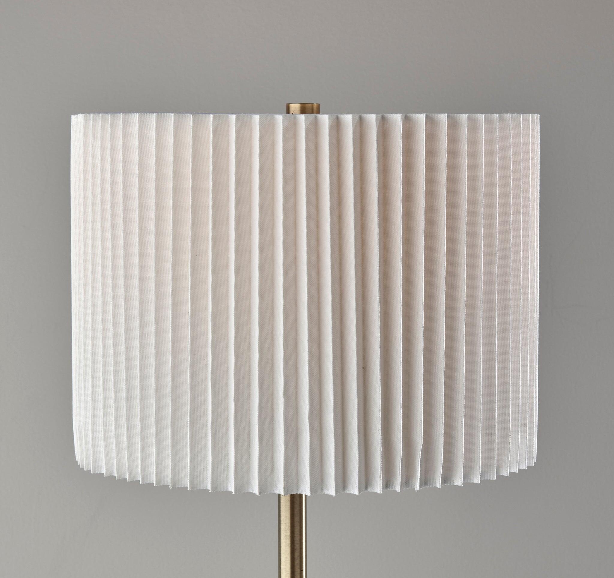 Adesso Simplee Eli Floor Lamp, Antique Brass, large