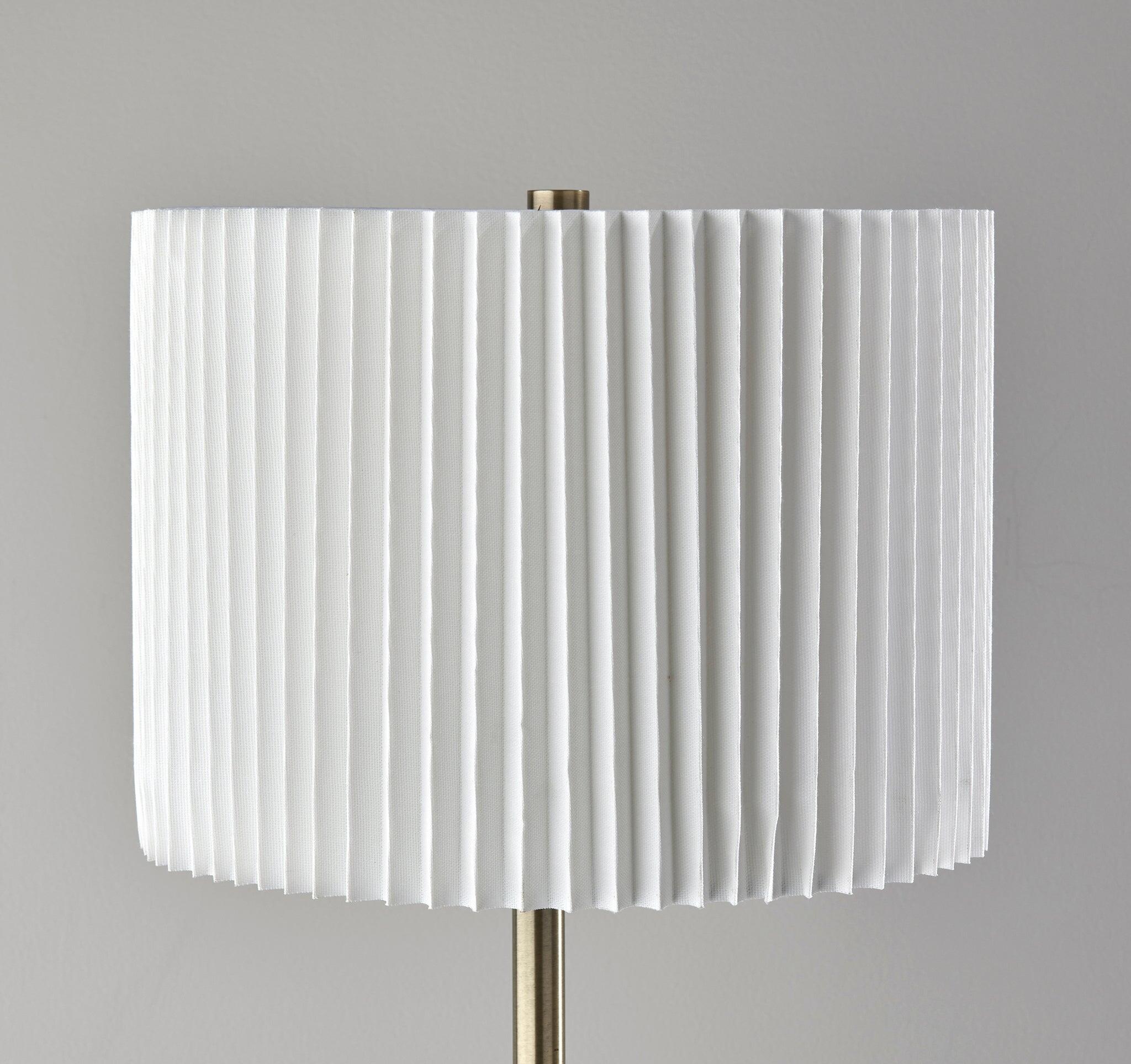 Adesso Simplee Eli Floor Lamp, Antique Brass, large