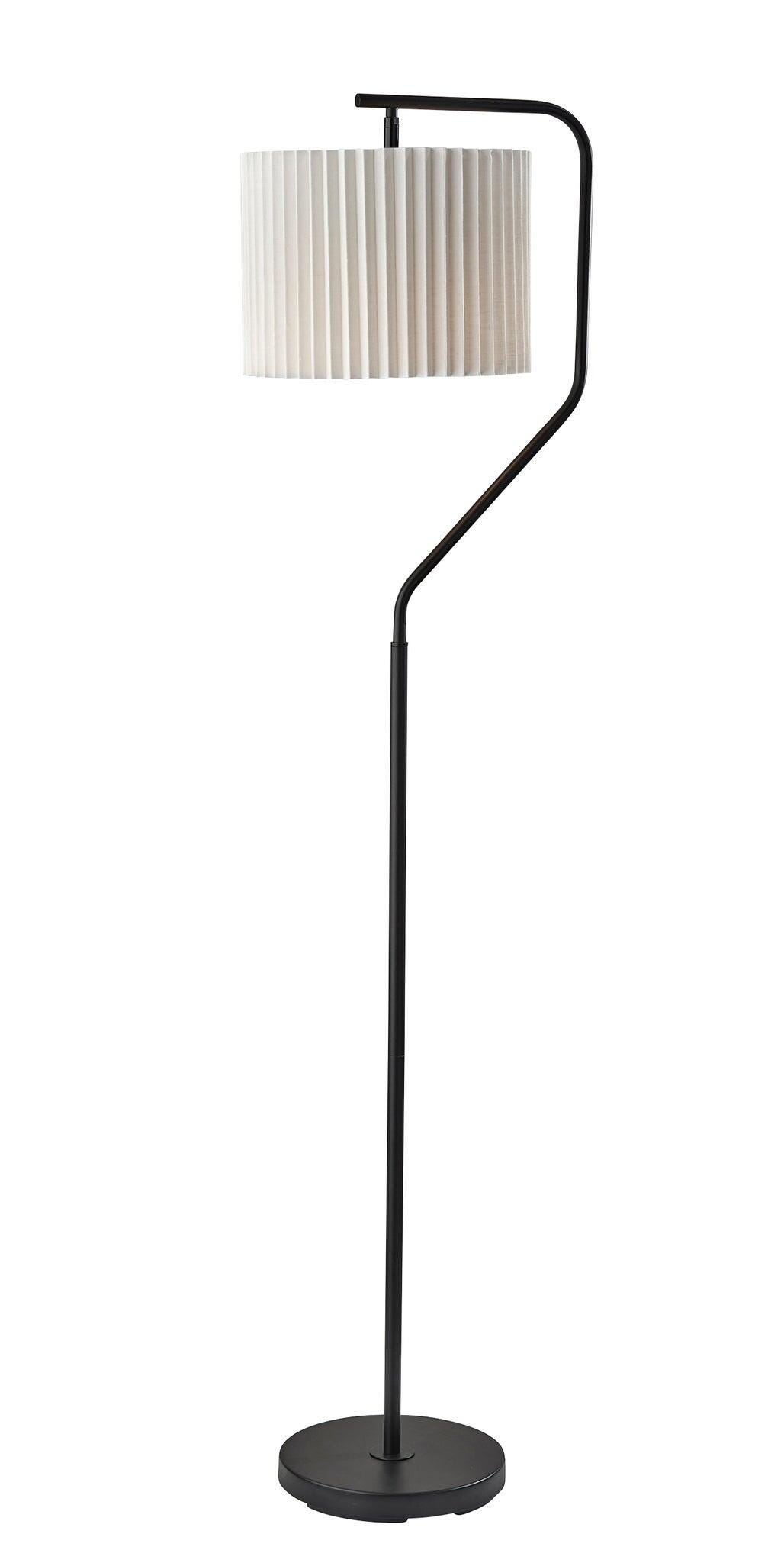 Adesso Simplee Evan Floor Lamp, Black, large