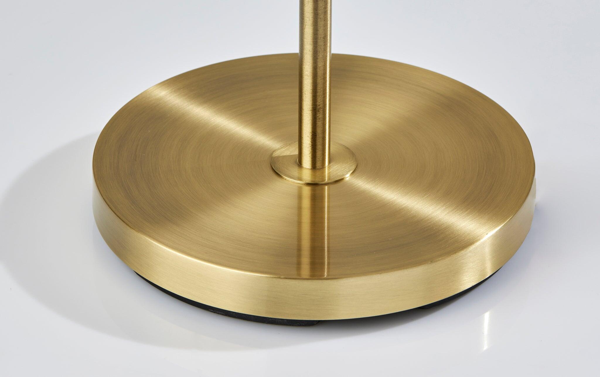 Adesso Simplee Evan Floor Lamp, Antique Brass, large