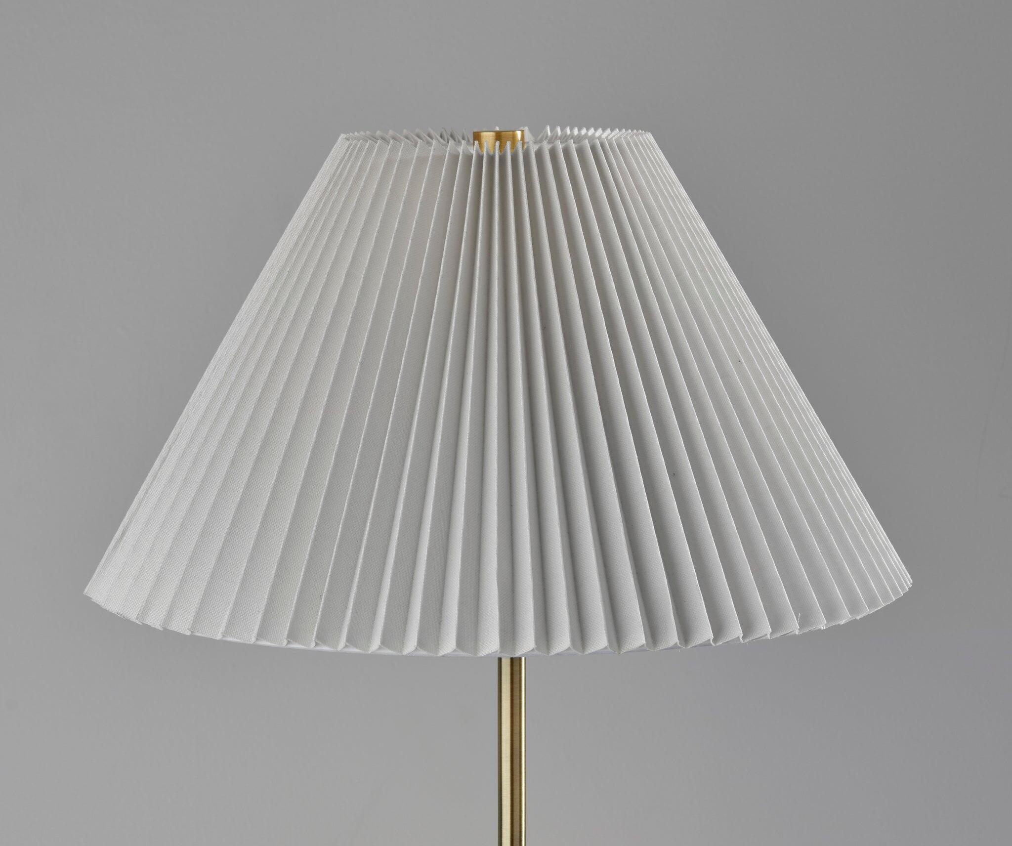 Adesso Simplee Jeremy Floor Lamp, Antique Brass, large