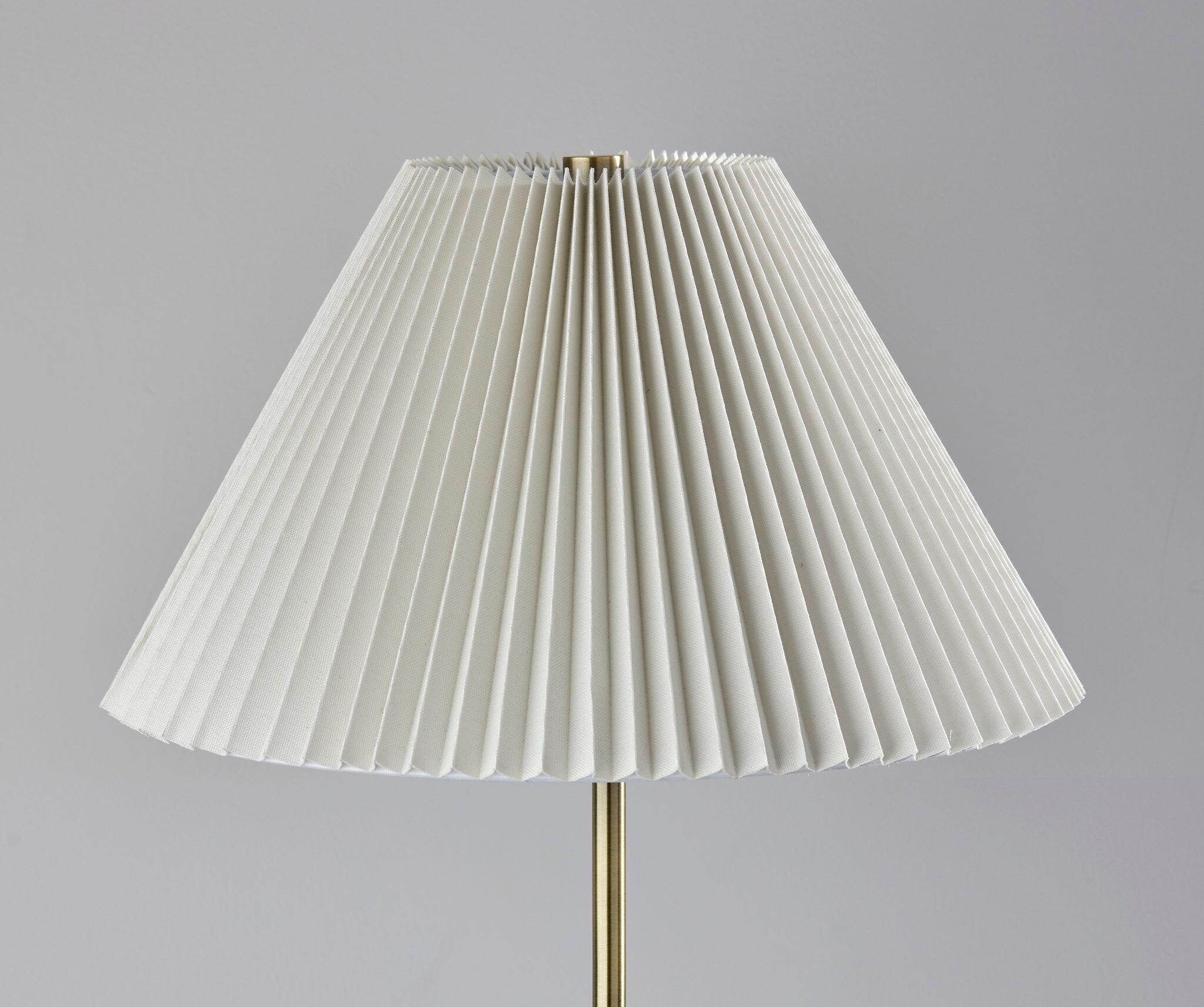 Adesso Simplee Jeremy Floor Lamp, Antique Brass, large