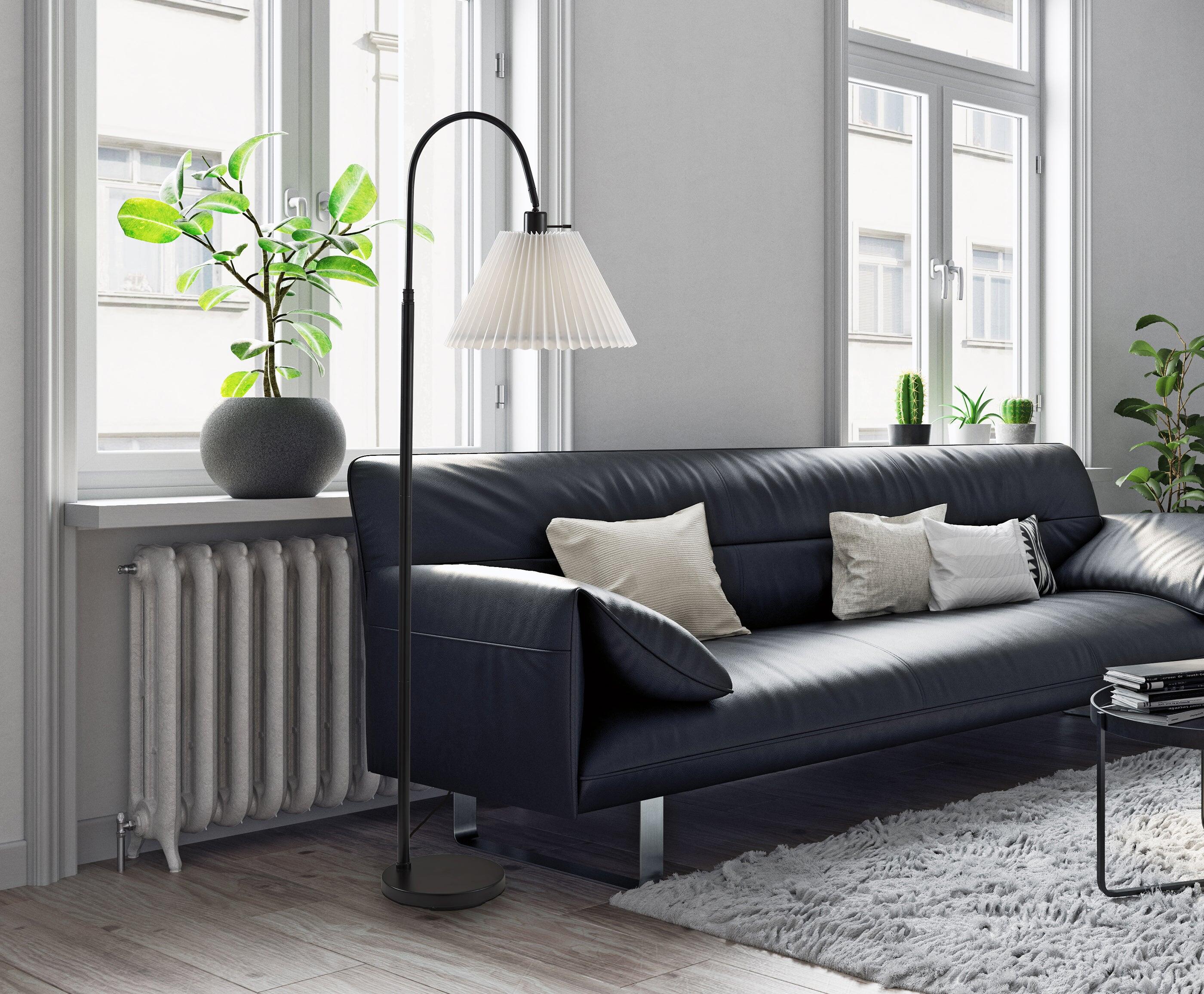 Adesso Simplee Thalia Floor Lamp, Black, large