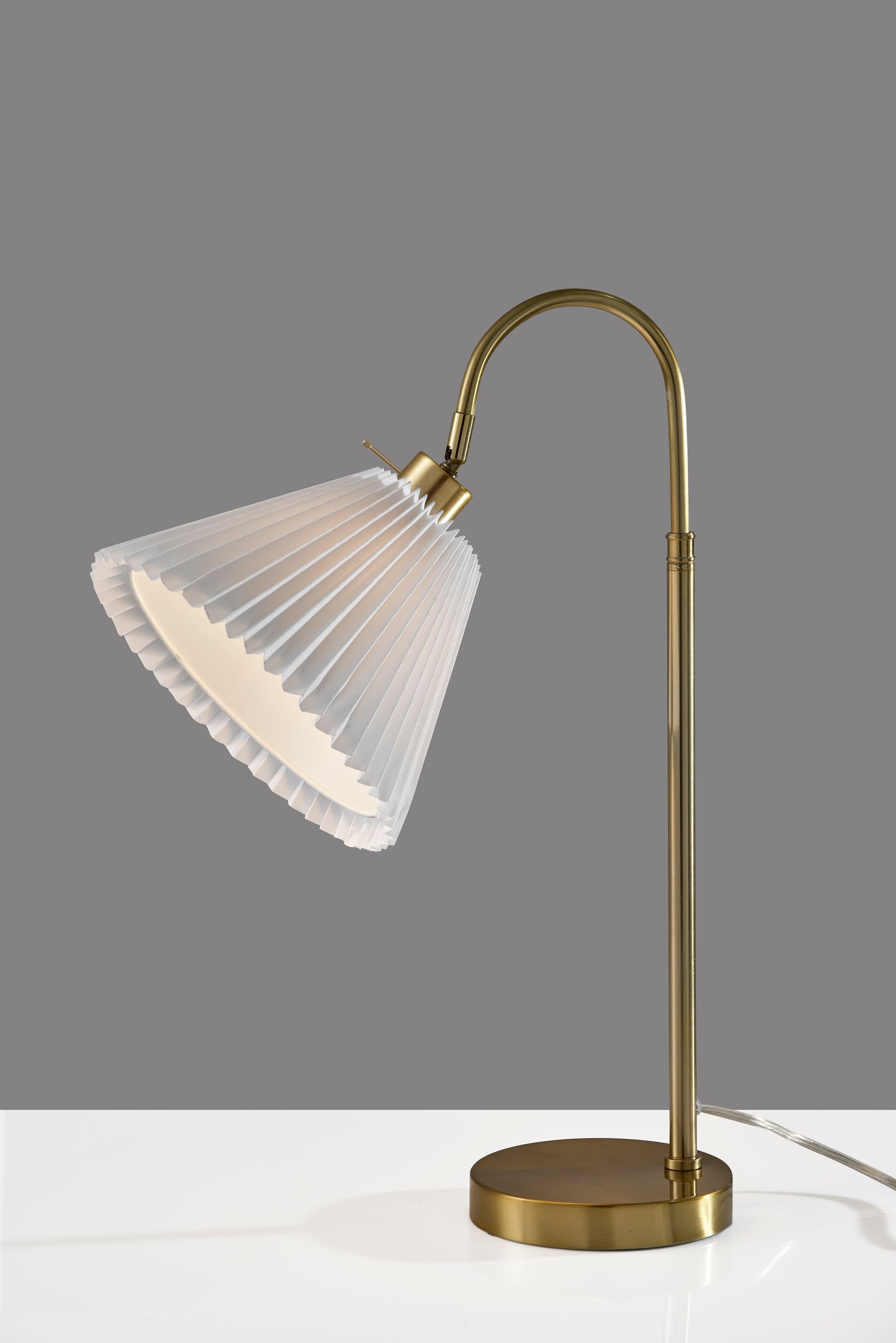 Adesso Simplee Thalia Table Lamp, Antique Brass, large