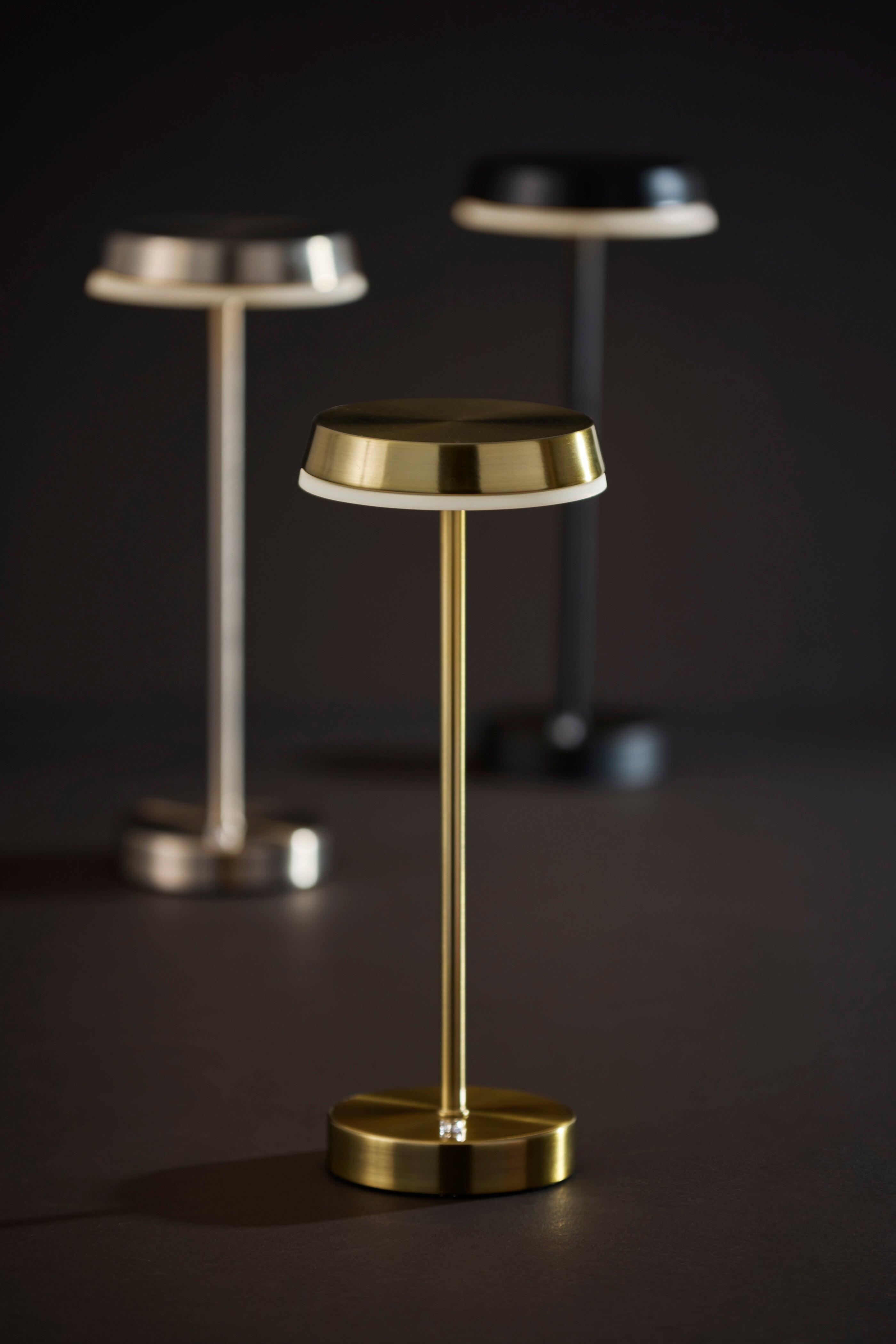 Adesso Tommy Cordless Table Lamp, Antique Brass, rollover