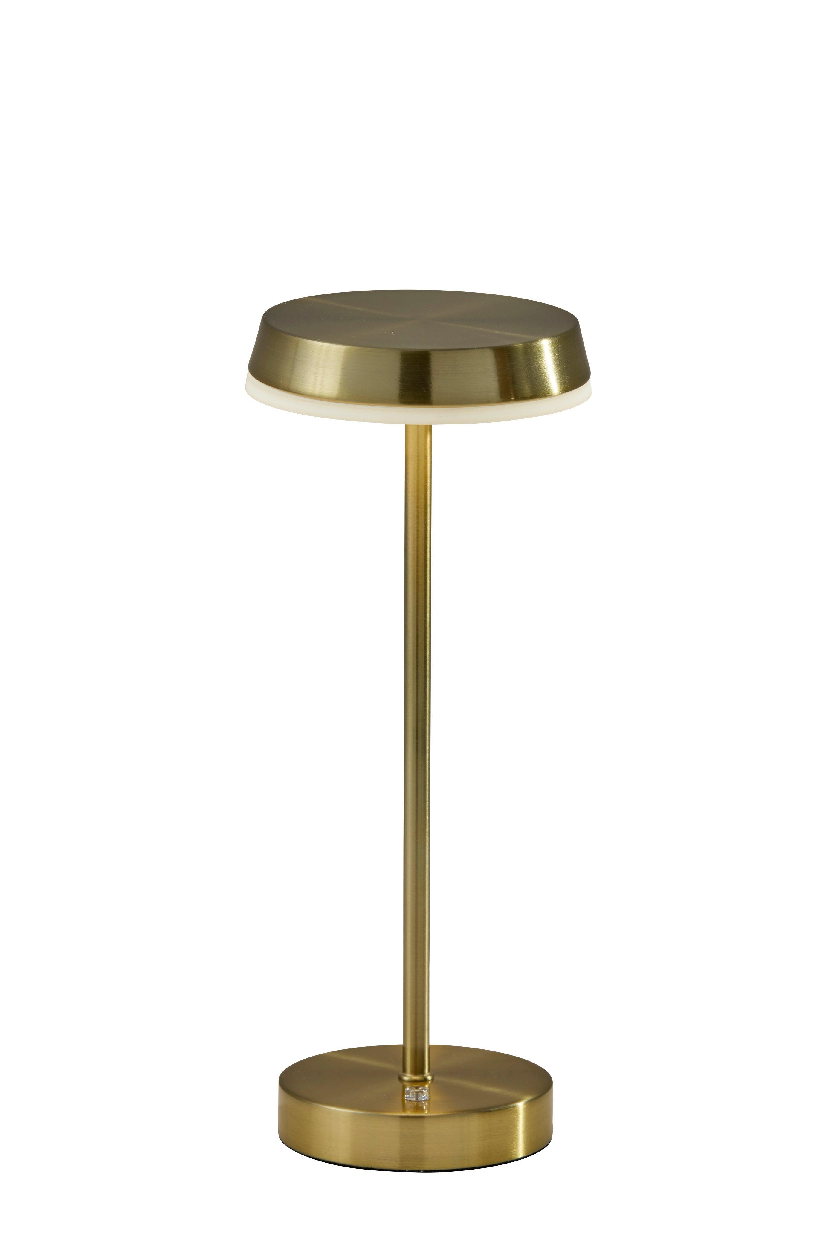 Adesso Tommy Cordless Table Lamp, Antique Brass, large