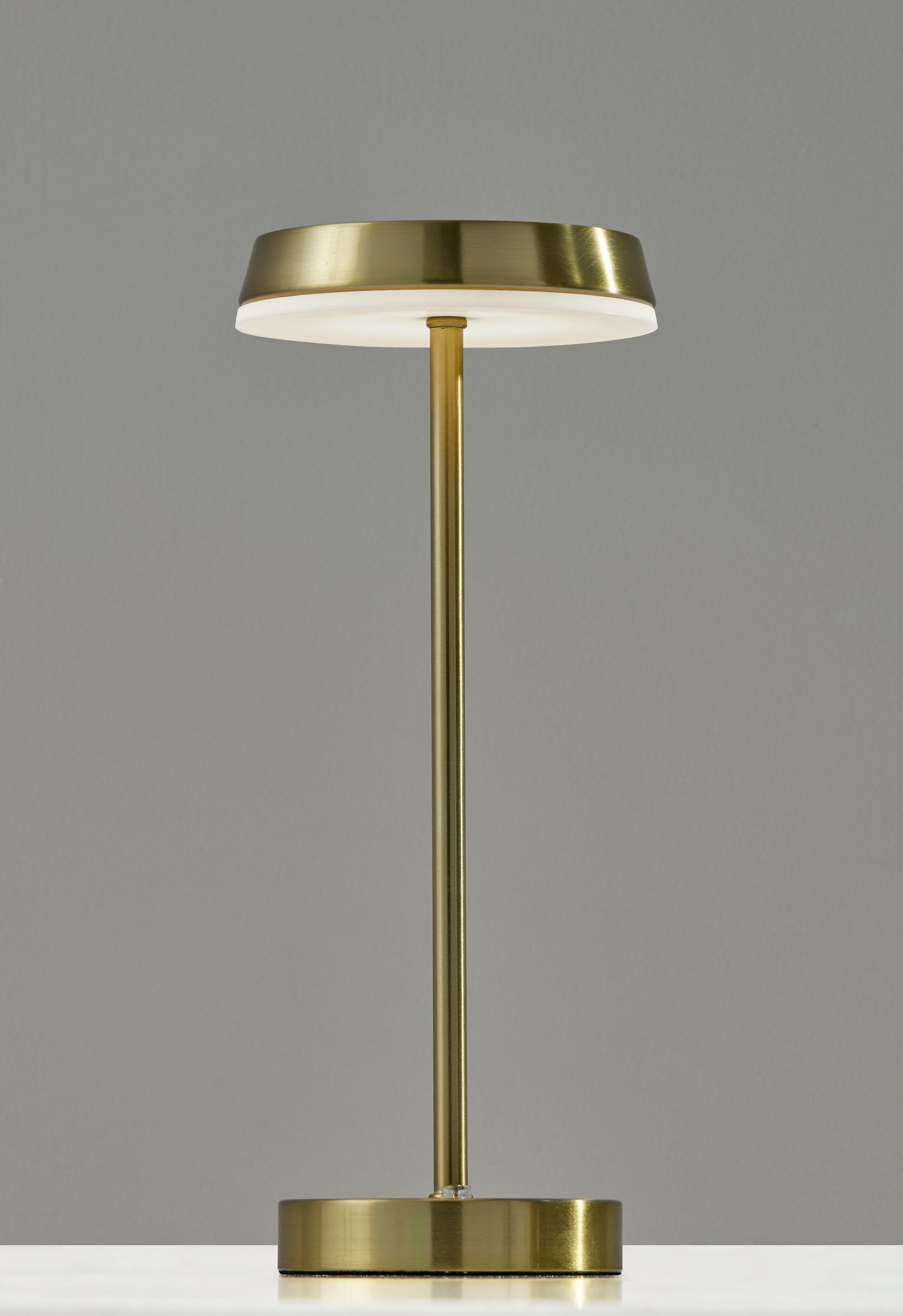 Adesso Tommy Cordless Table Lamp, Antique Brass, large