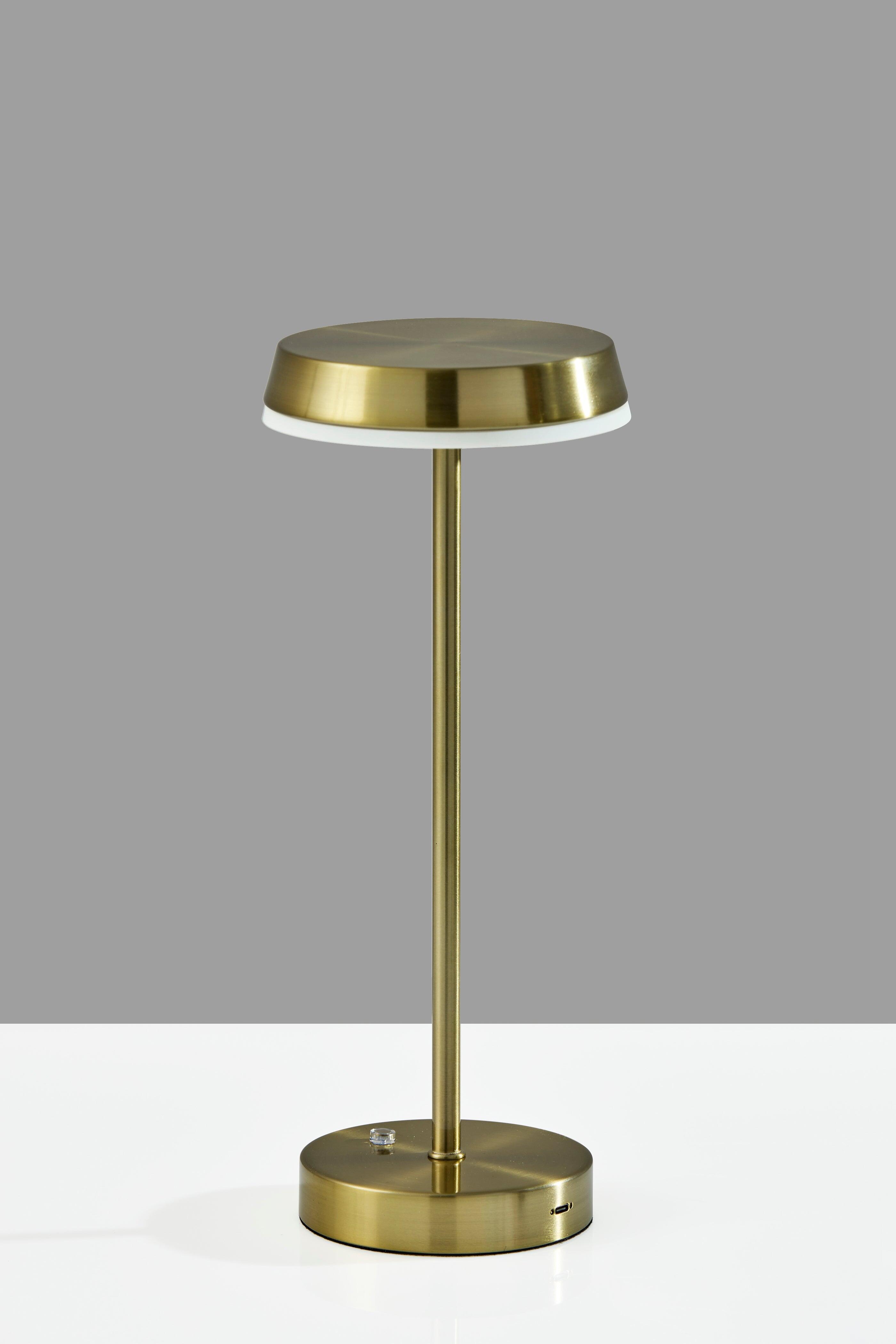 Adesso Tommy Cordless Table Lamp, Antique Brass, large