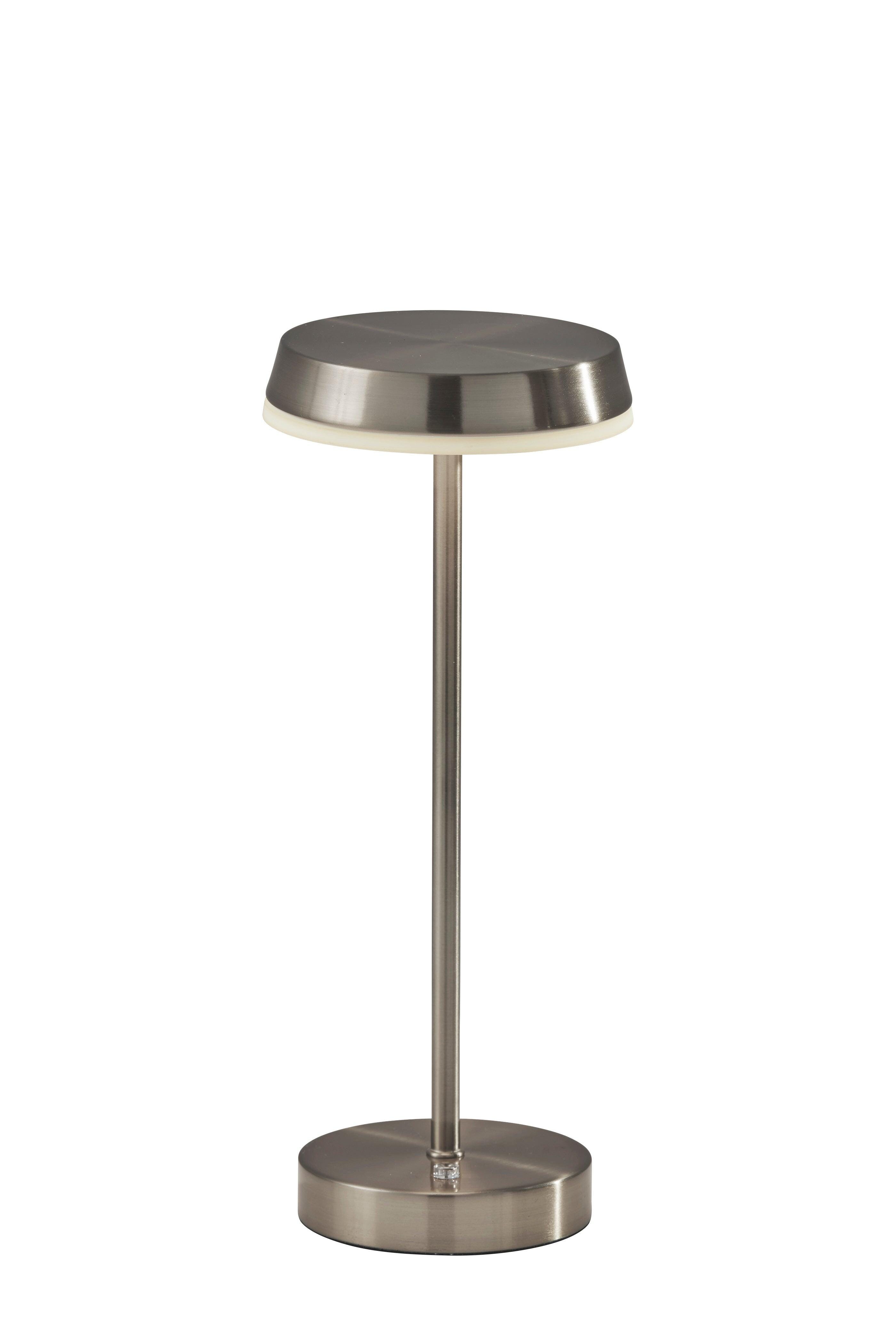 Adesso Tommy Cordless Table Lamp, Gray, large