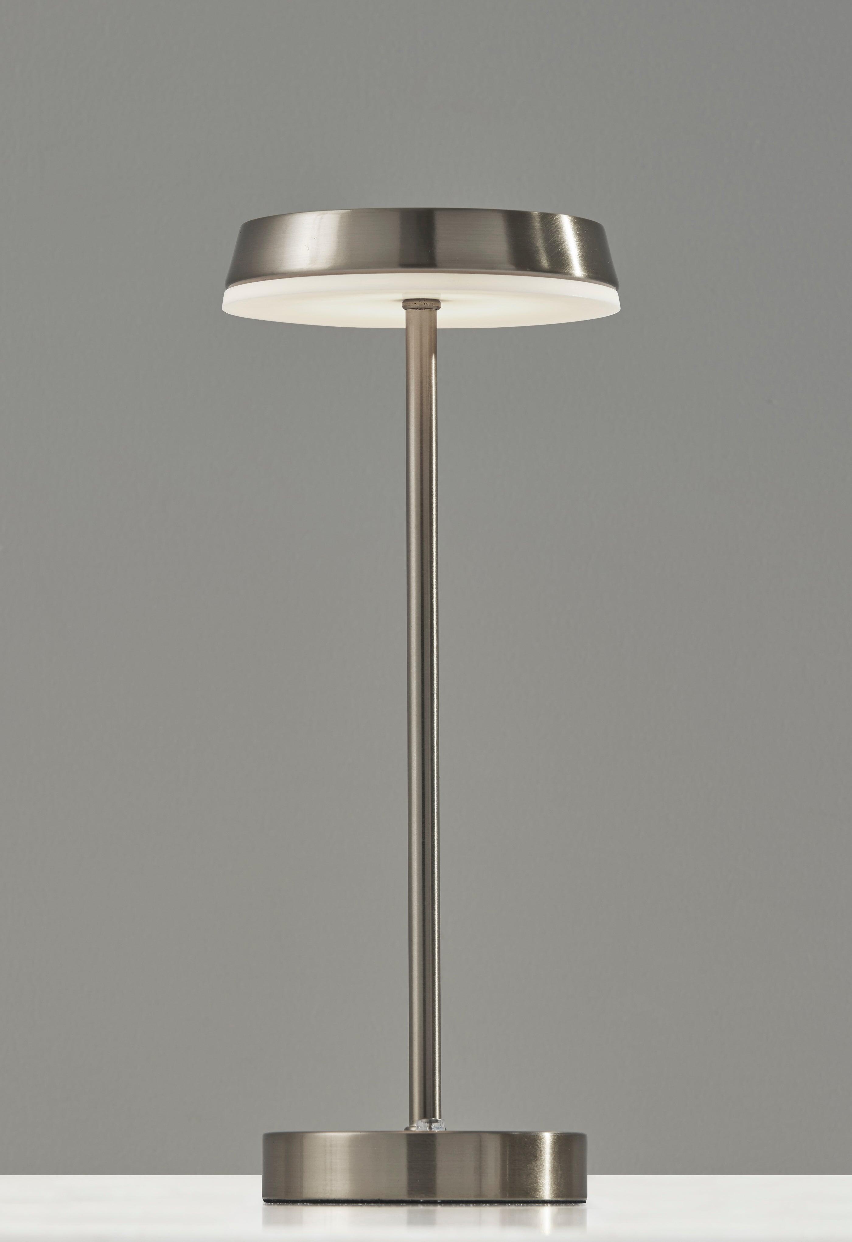 Adesso Tommy Cordless Table Lamp, Gray, large