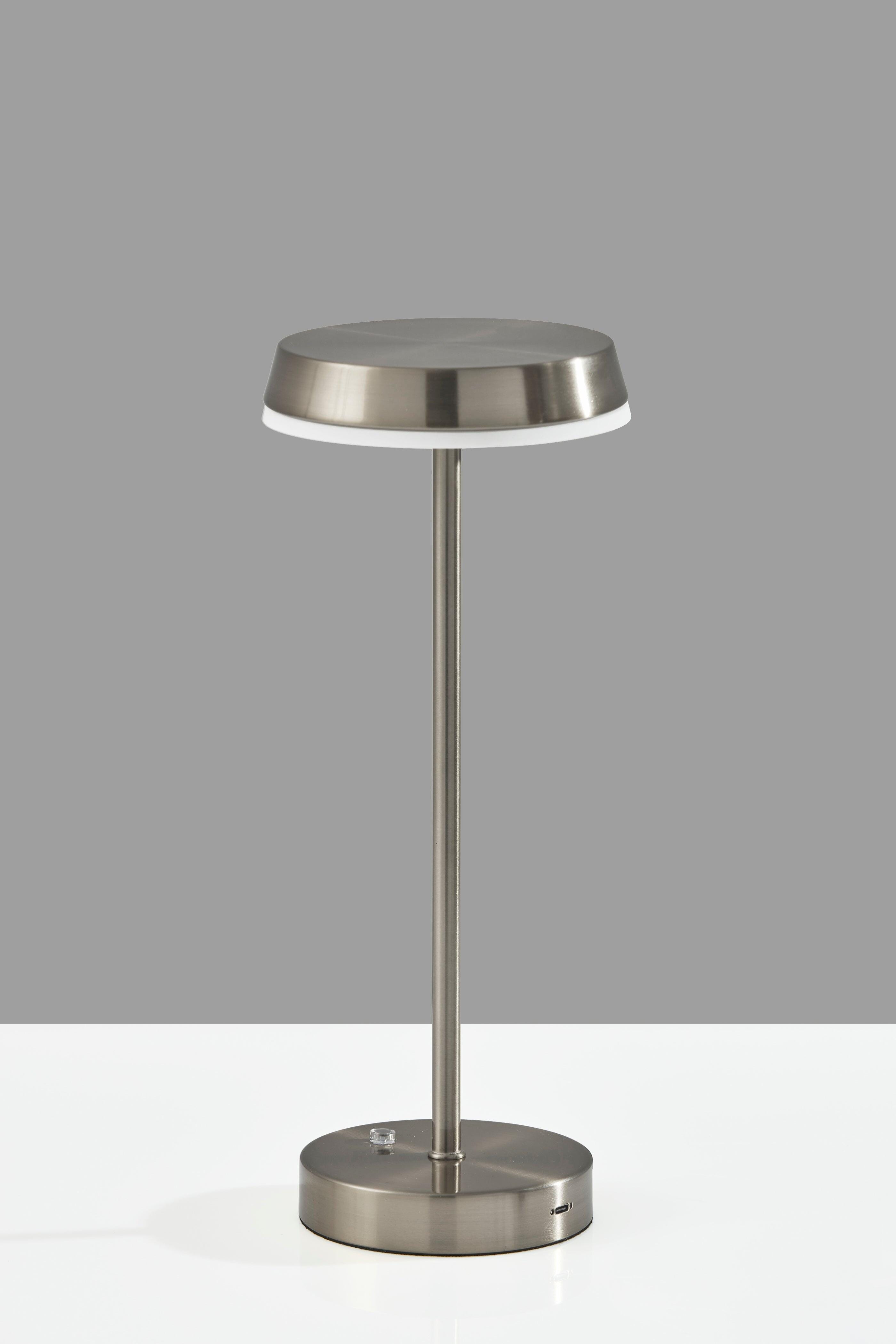 Adesso Tommy Cordless Table Lamp, Gray, large