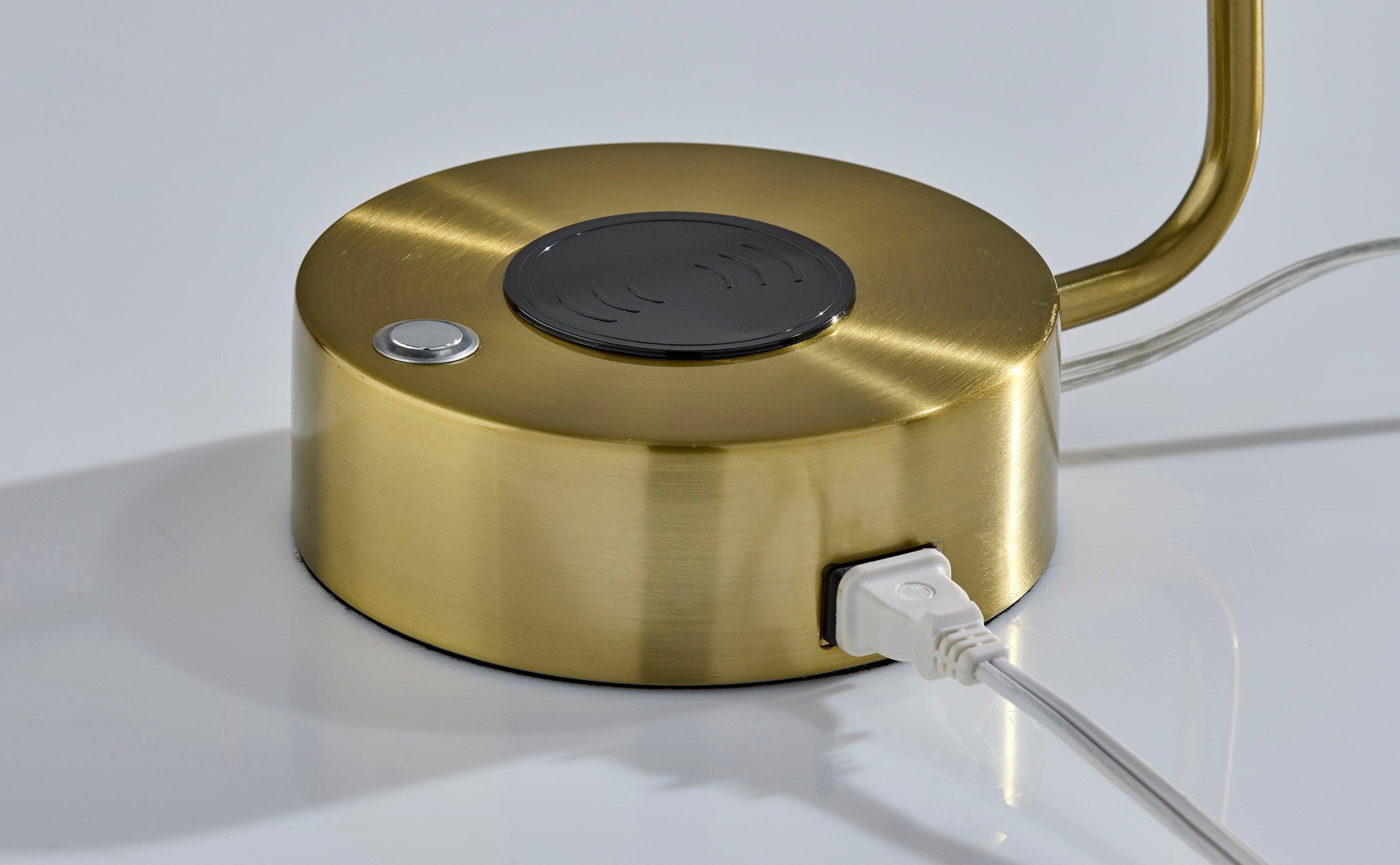 Adesso Viper LED Desk Lamp, Antique Brass, large