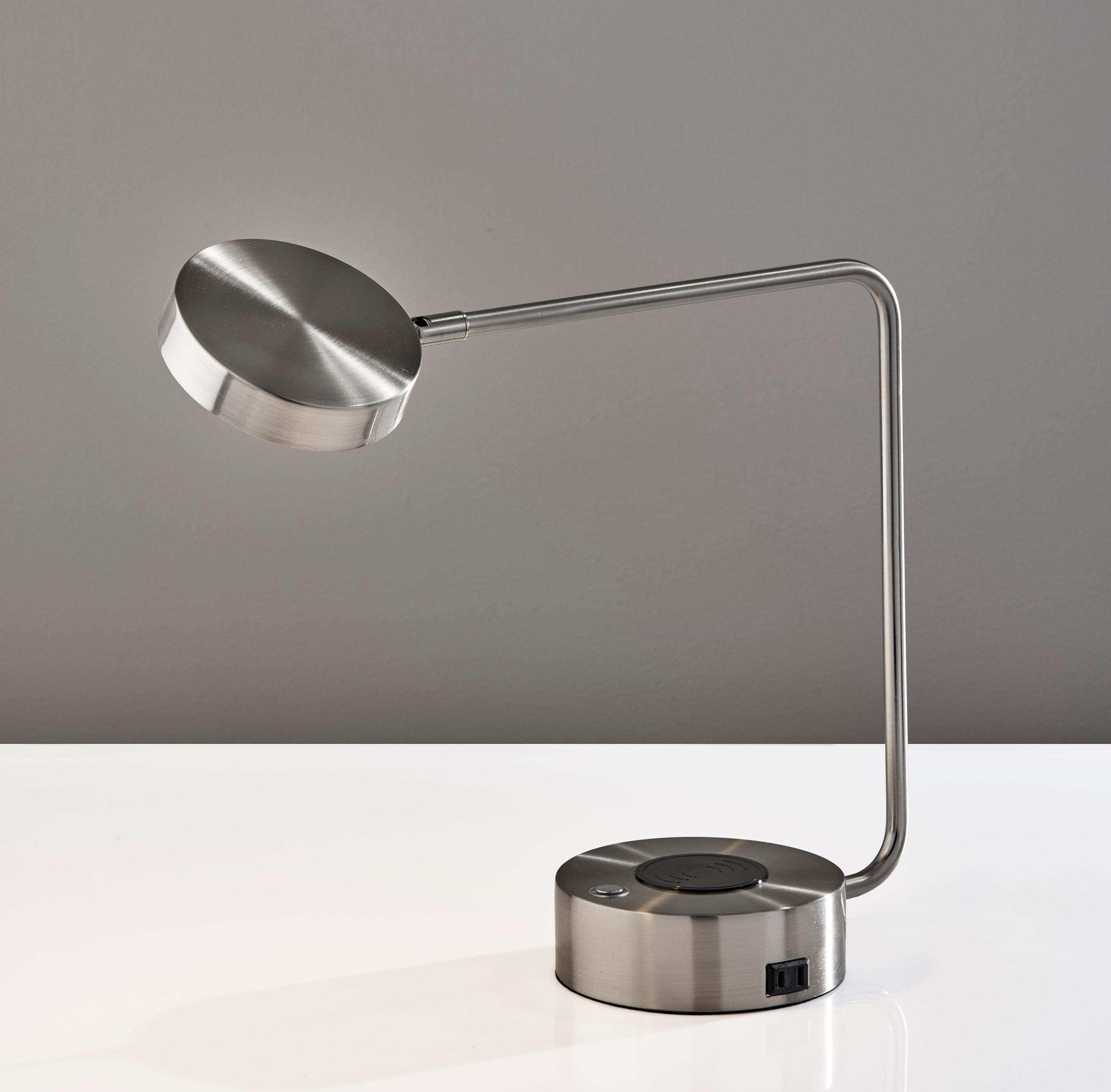 Adesso Viper LED Desk Lamp, Gray, large
