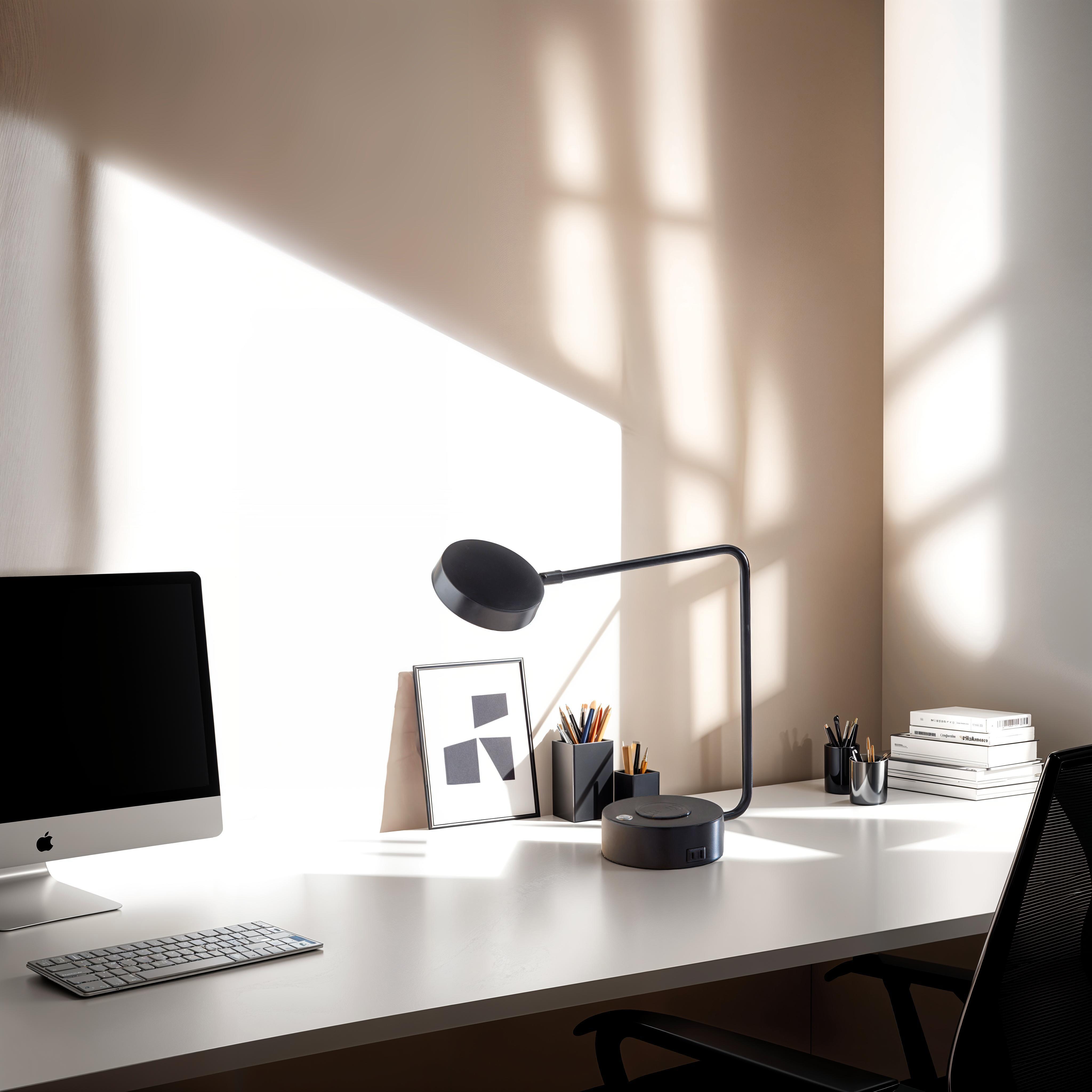 Adesso Viper LED Desk Lamp, Black, rollover