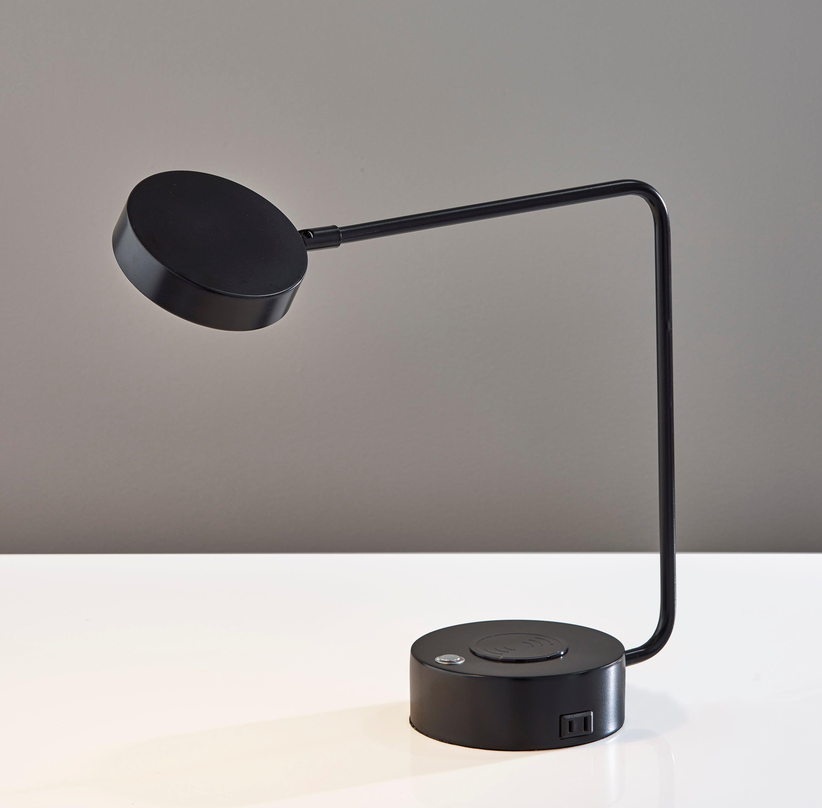 Adesso Viper LED Desk Lamp, Black, large