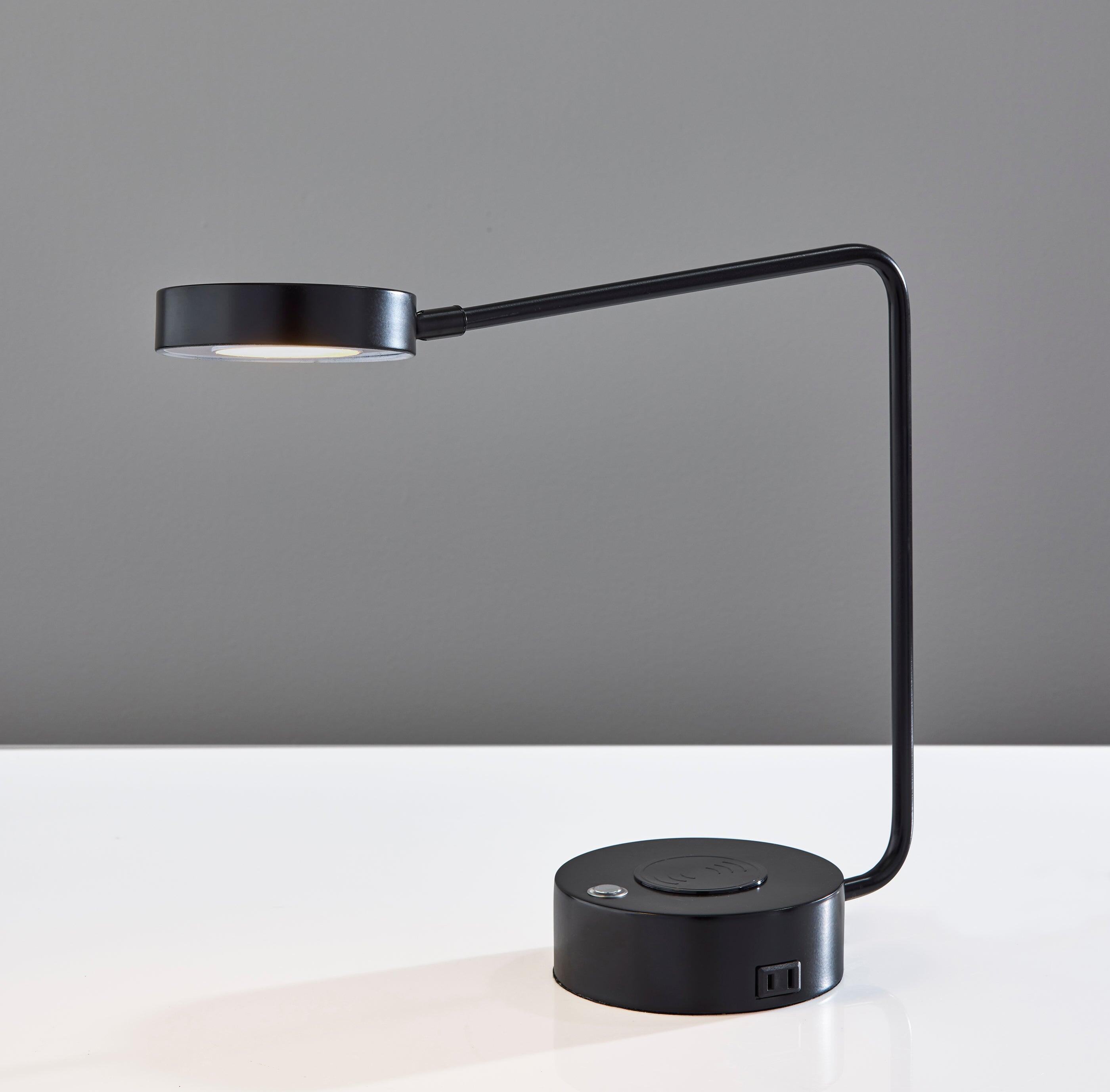 Adesso Viper LED Desk Lamp, Black, large
