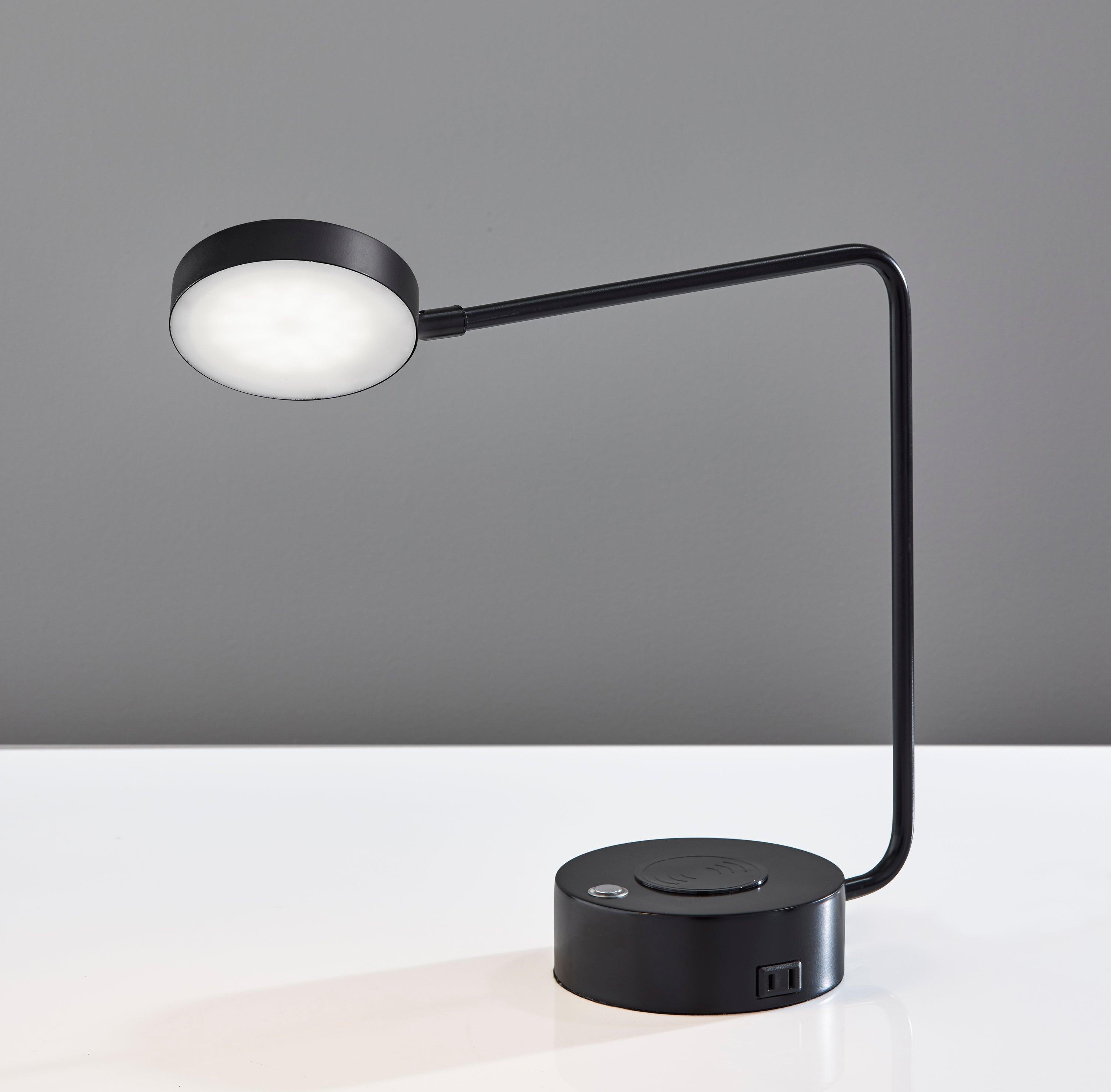 Adesso Viper LED Desk Lamp, Black, large