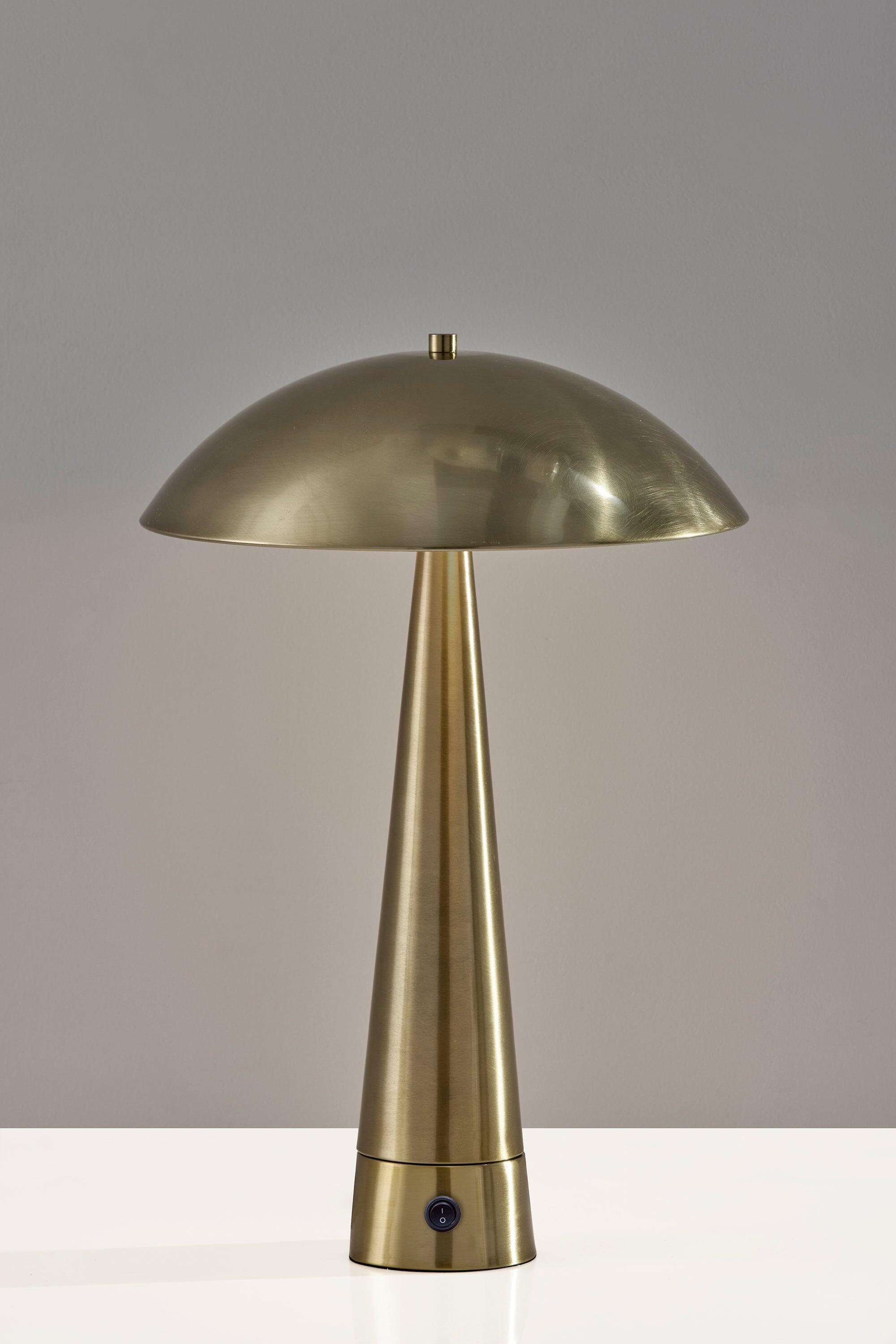 Adesso Vortex Table Lamp, Antique Brass, rollover