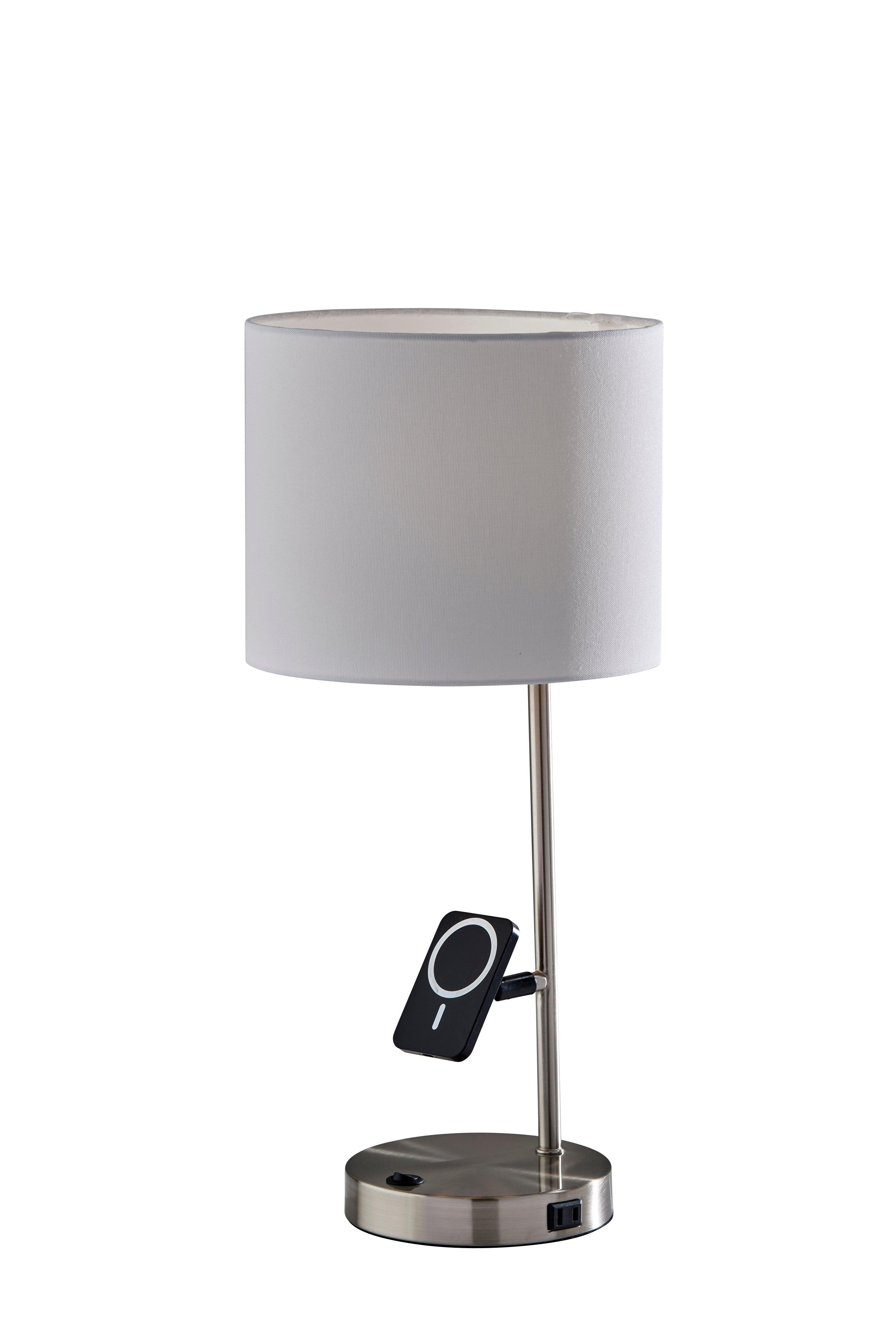 Adesso Wyatt Desk Lamp, Gray, large