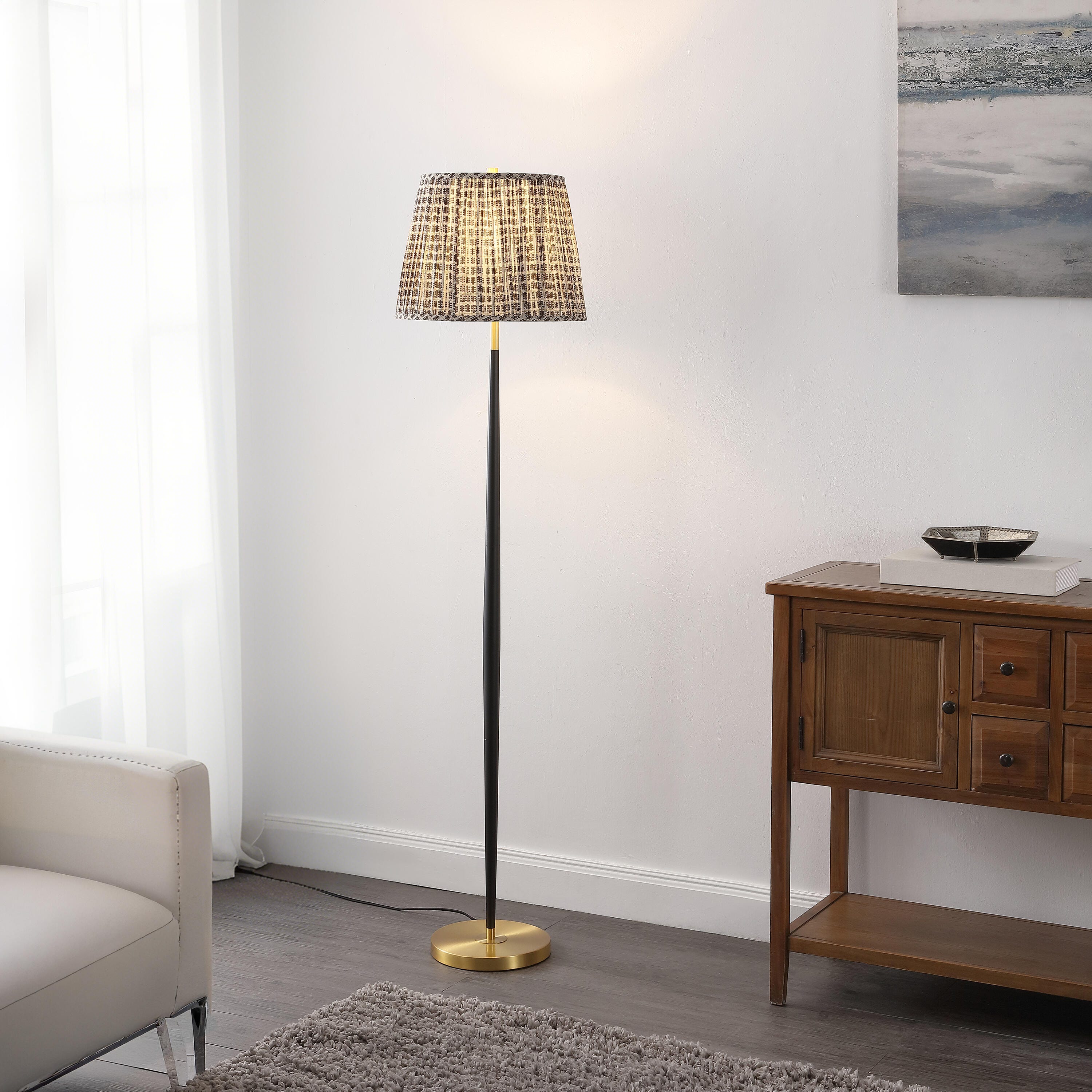 Safavieh Carlyle Floor Lamp, , rollover
