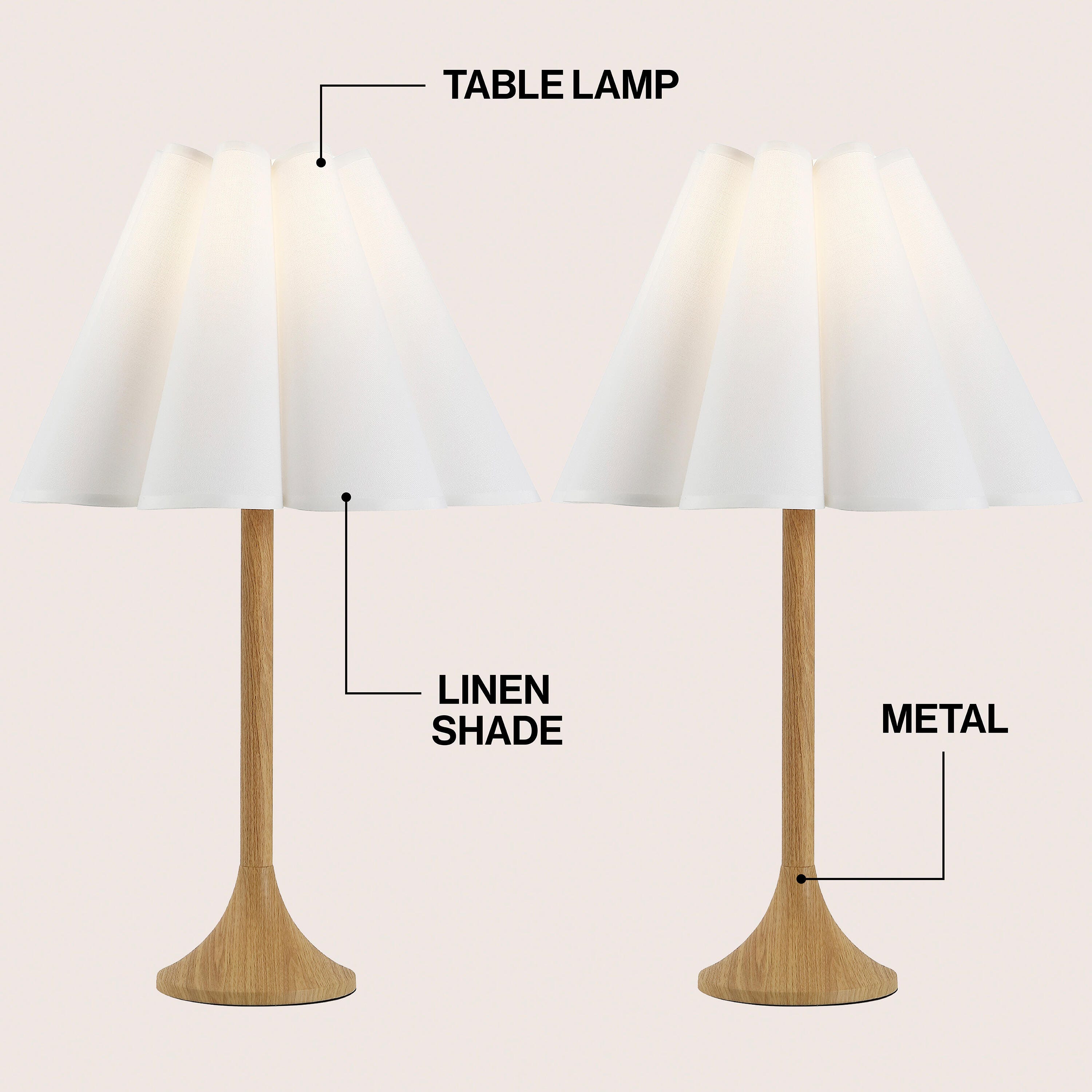 JONATHAN Y Abel Table Lamp (Set of 2), , large