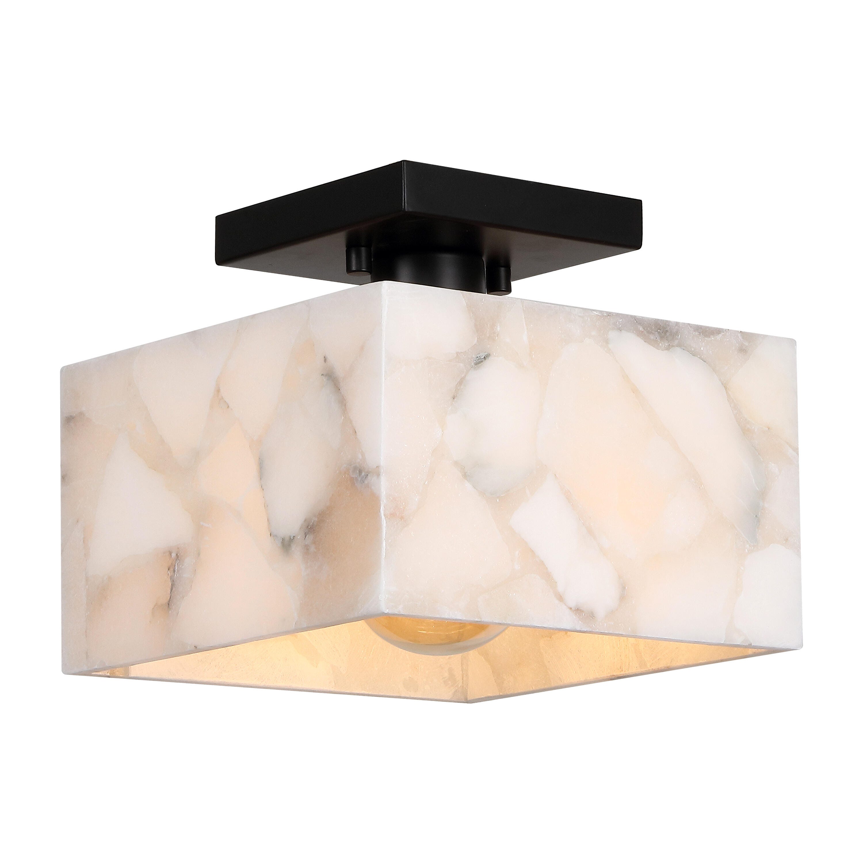 JONATHAN Y Alessia Square Flush Mount Light, , large