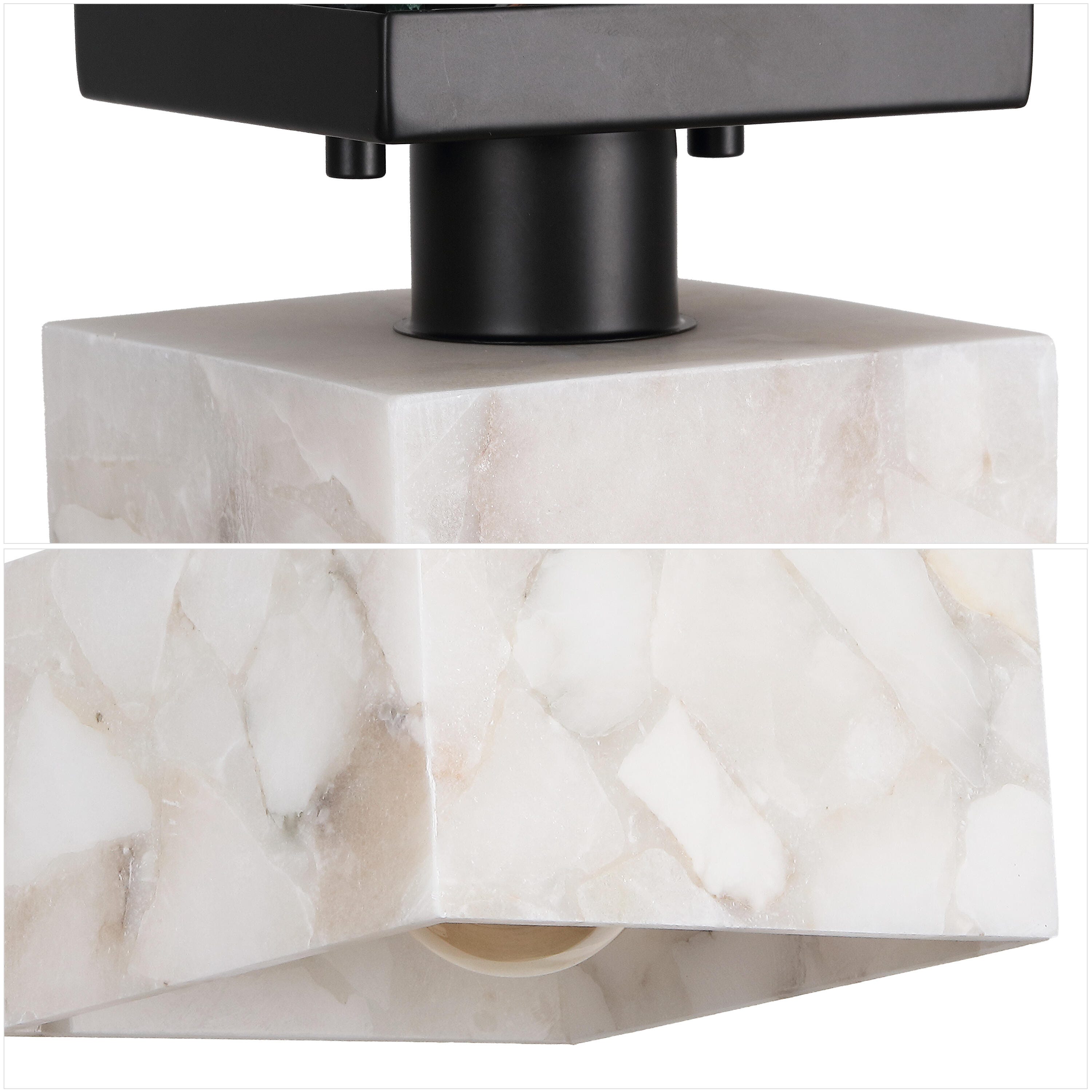 JONATHAN Y Alessia Square Flush Mount Light, , large