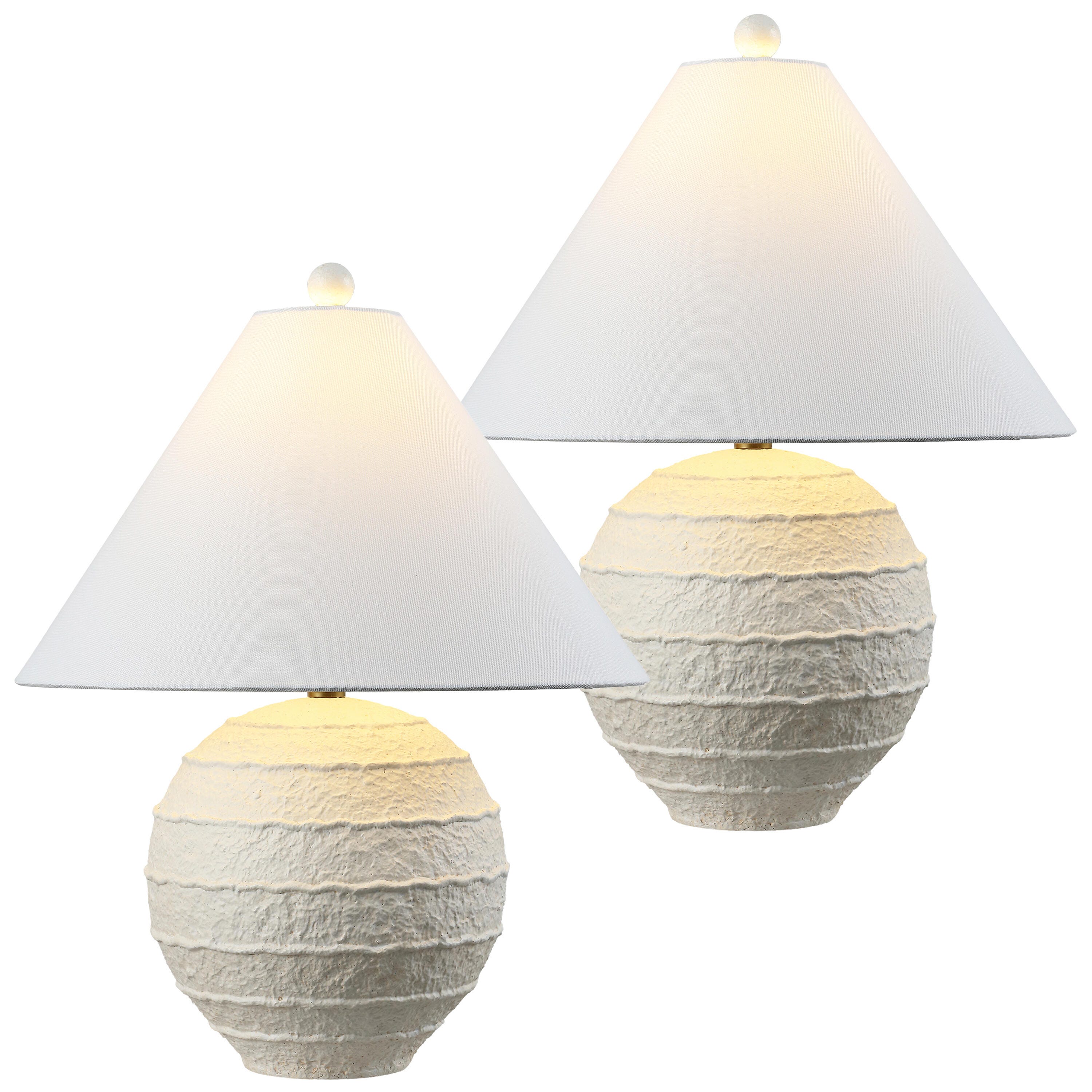 JONATHAN Y Archer Table Lamp (Set of 2), Antique White, large