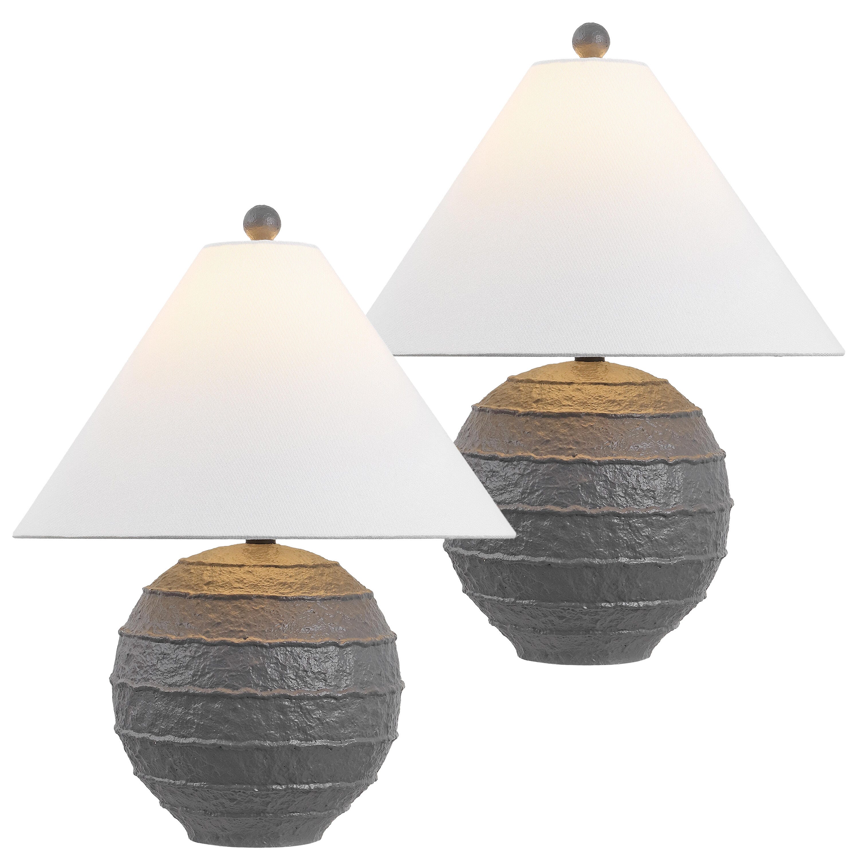 JONATHAN Y Archer Table Lamp (Set of 2), Gray, large
