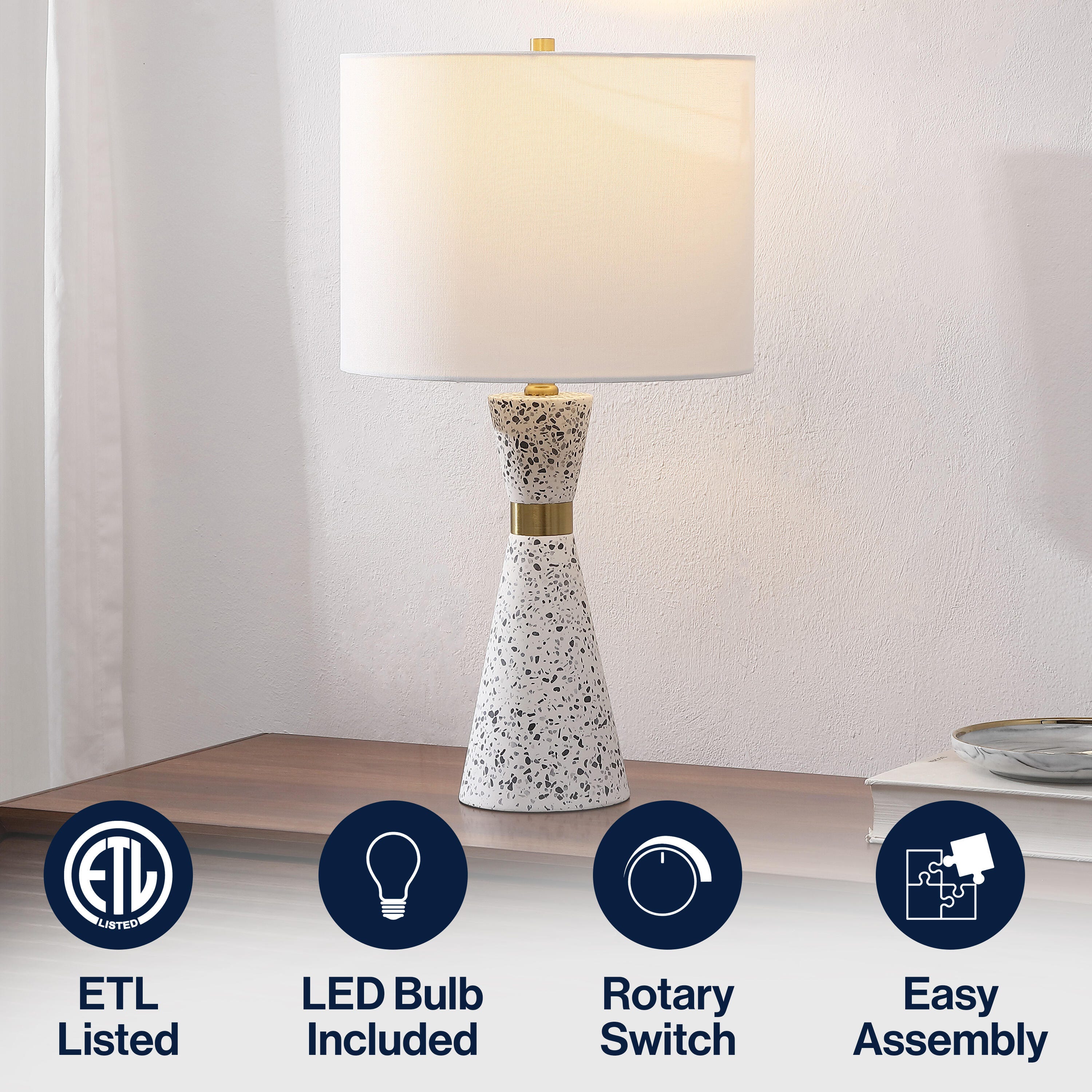 JONATHAN Y Artezza Table Lamp, , large