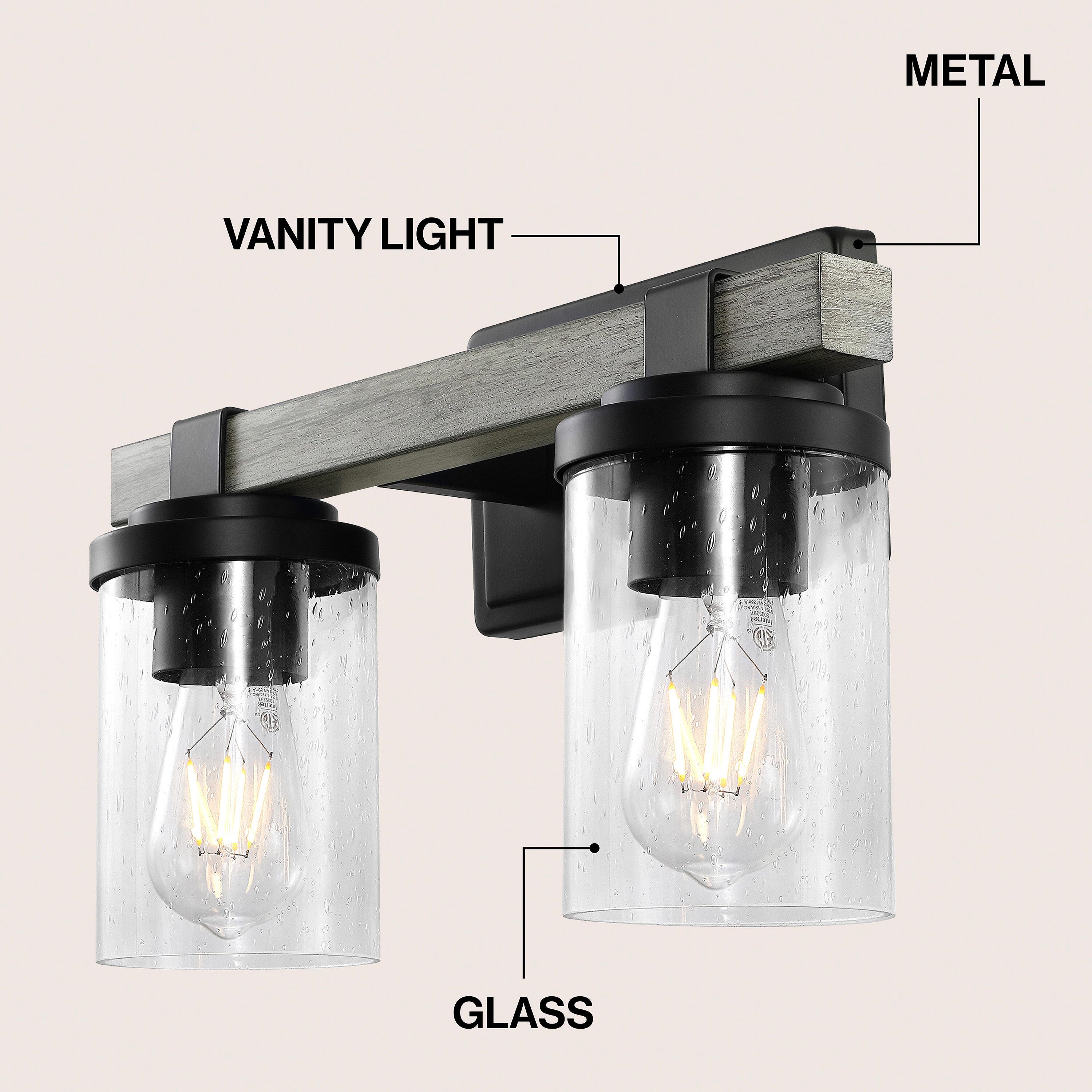 JONATHAN Y Bungalow 2-Light Scone, , large