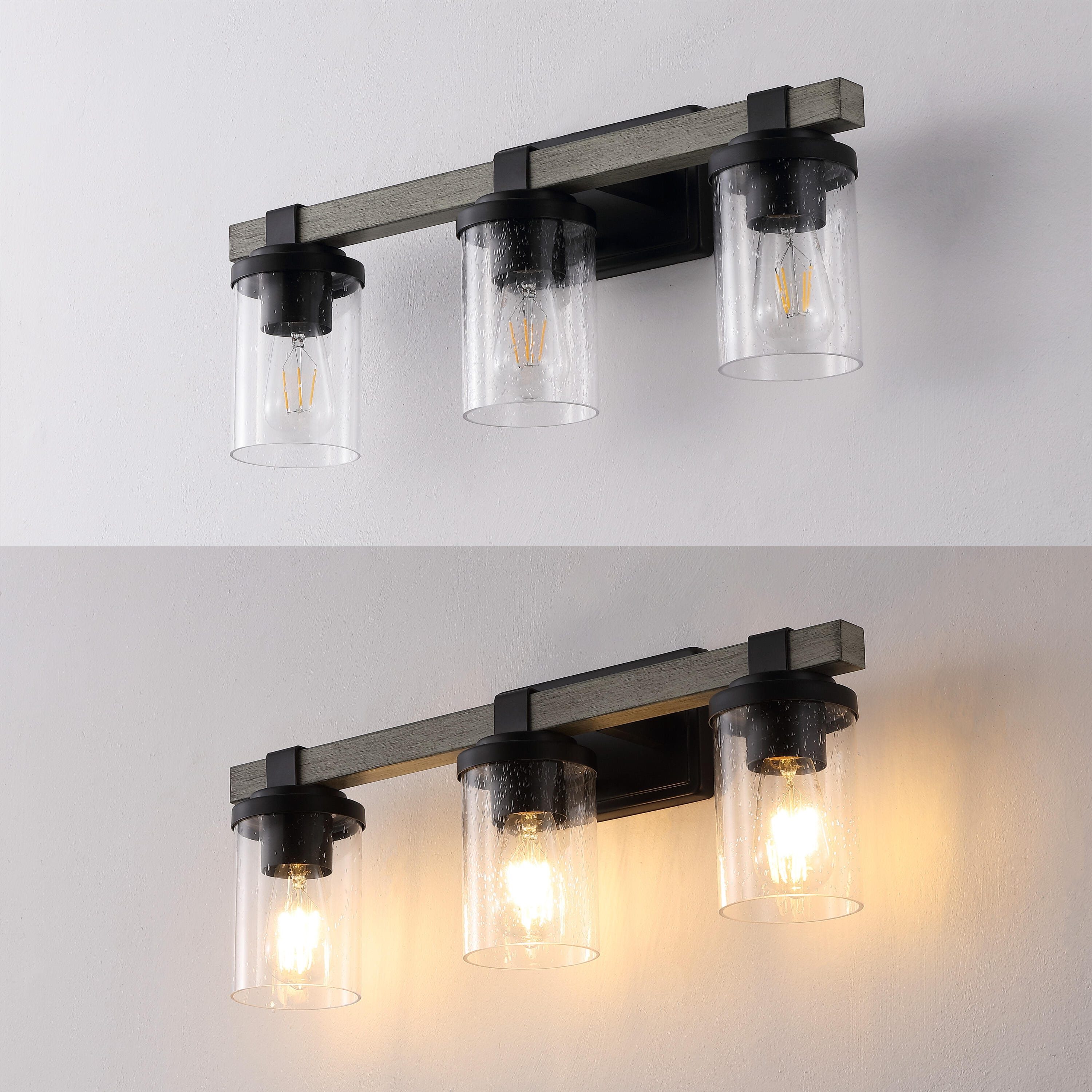 JONATHAN Y Bungalow 3-Light Scone, , large