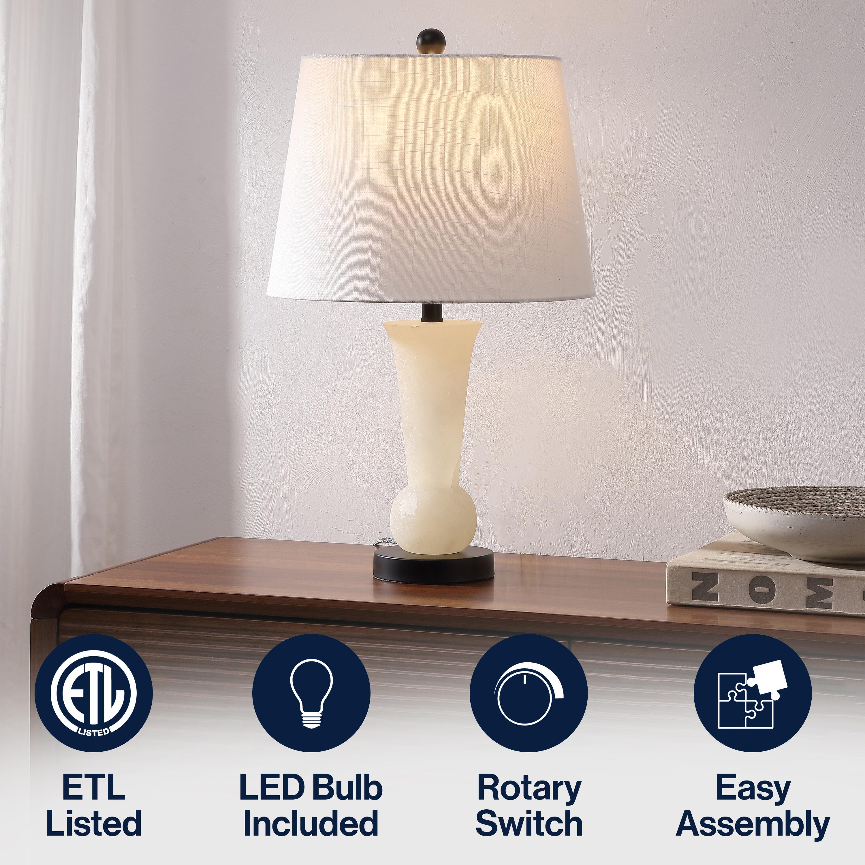 JONATHAN Y Eliza Table Lamp, , large