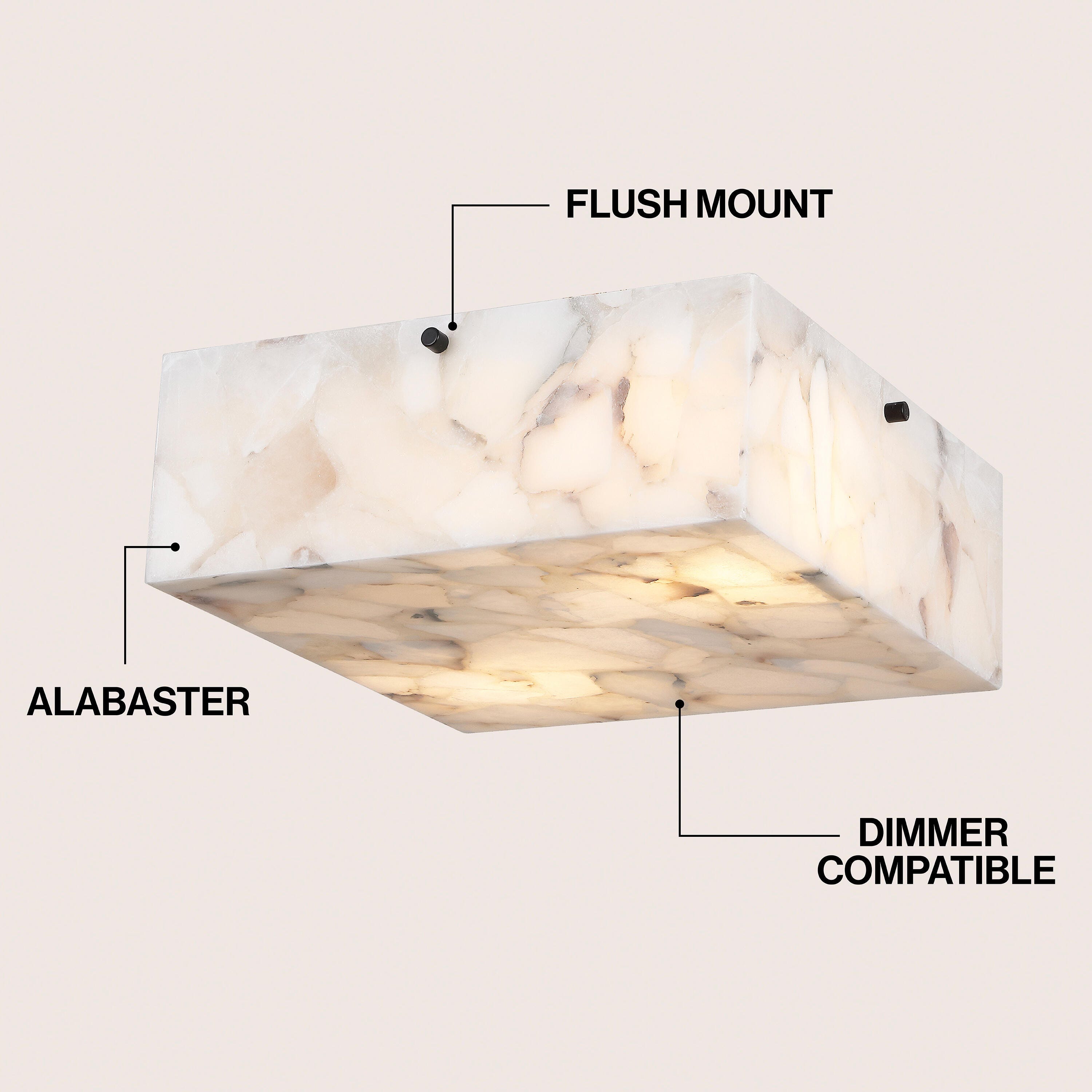 JONATHAN Y Giulia Flush Mount Light, , large