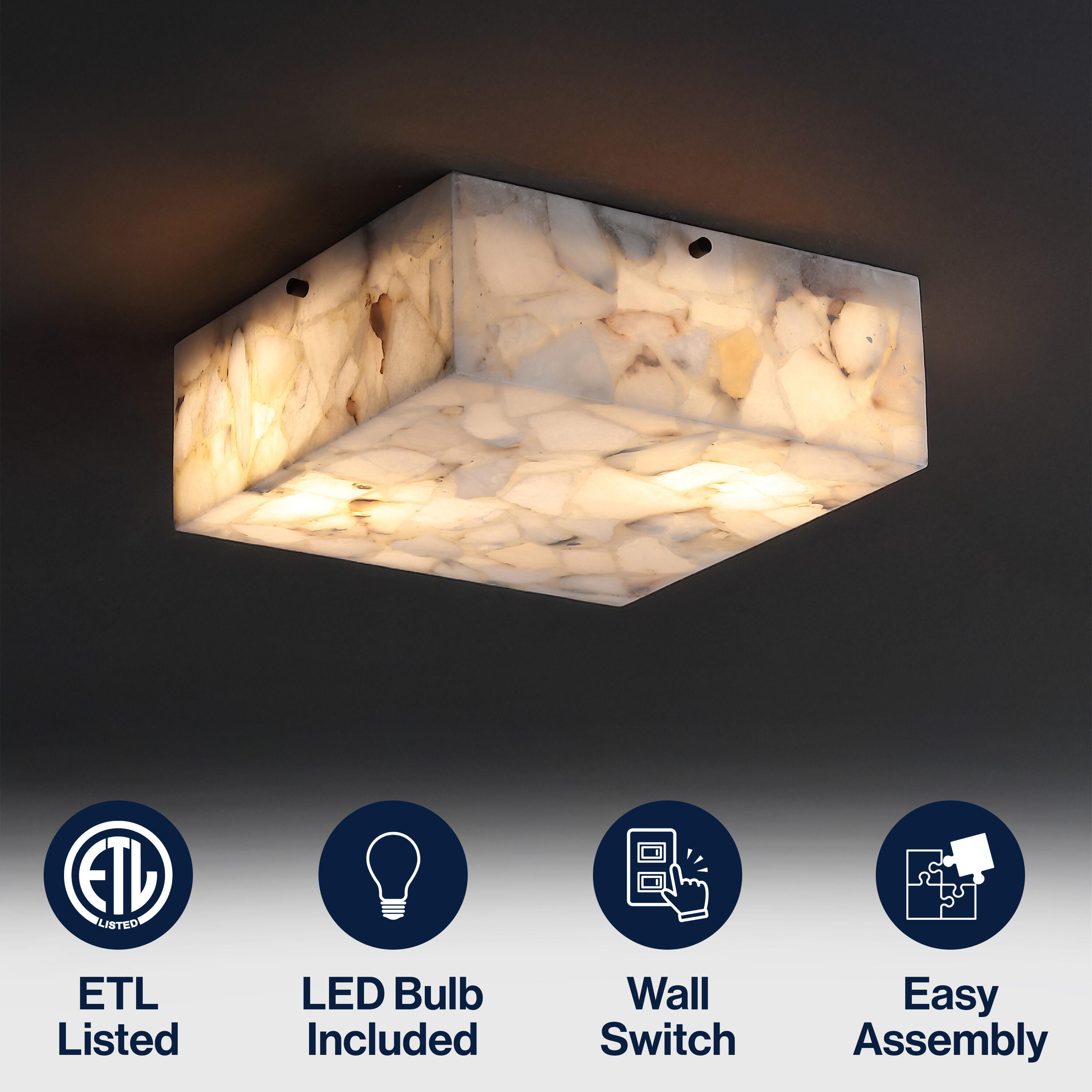 JONATHAN Y Giulia Flush Mount Light, , large