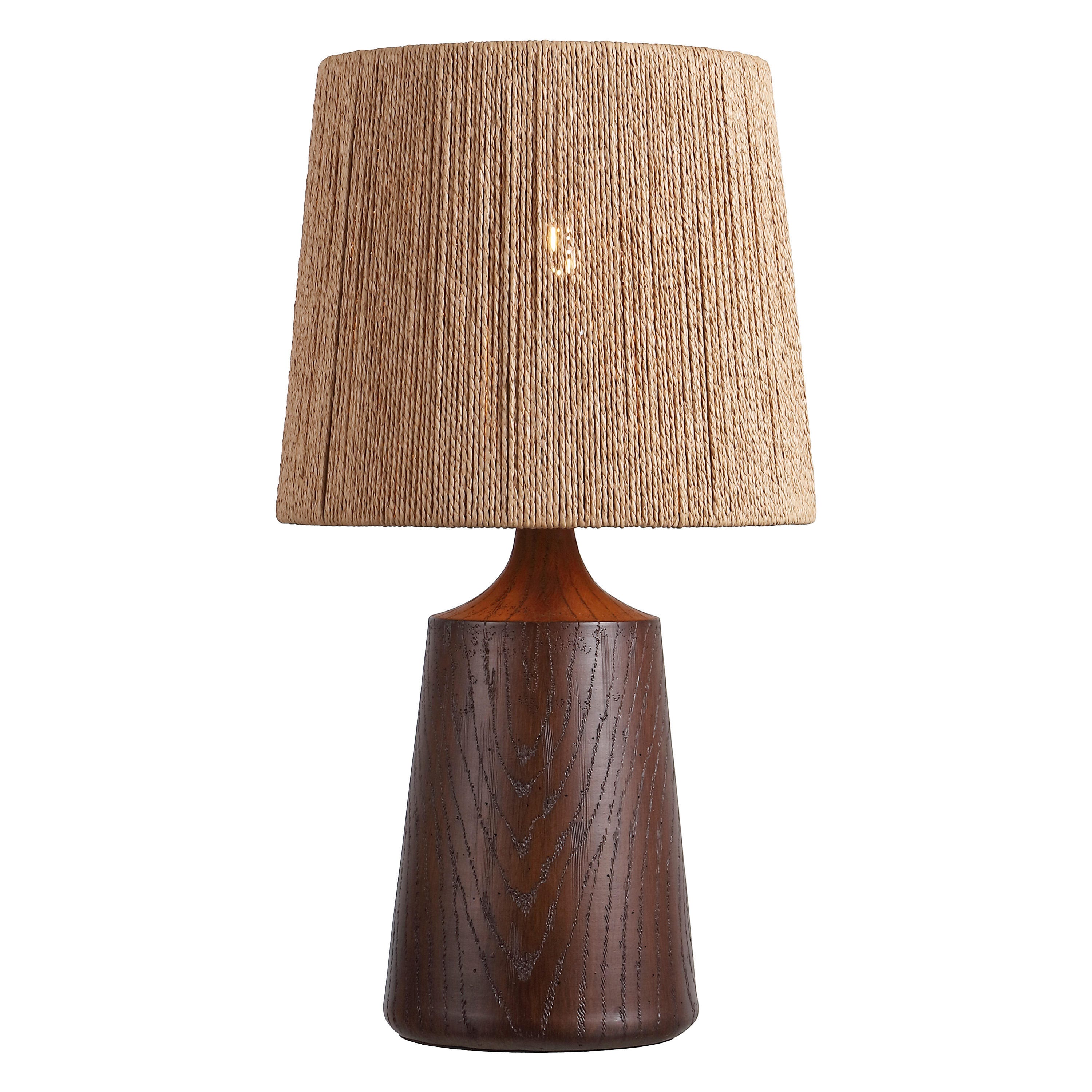 JONATHAN Y Highland Table Lamp, Dark Brown, large
