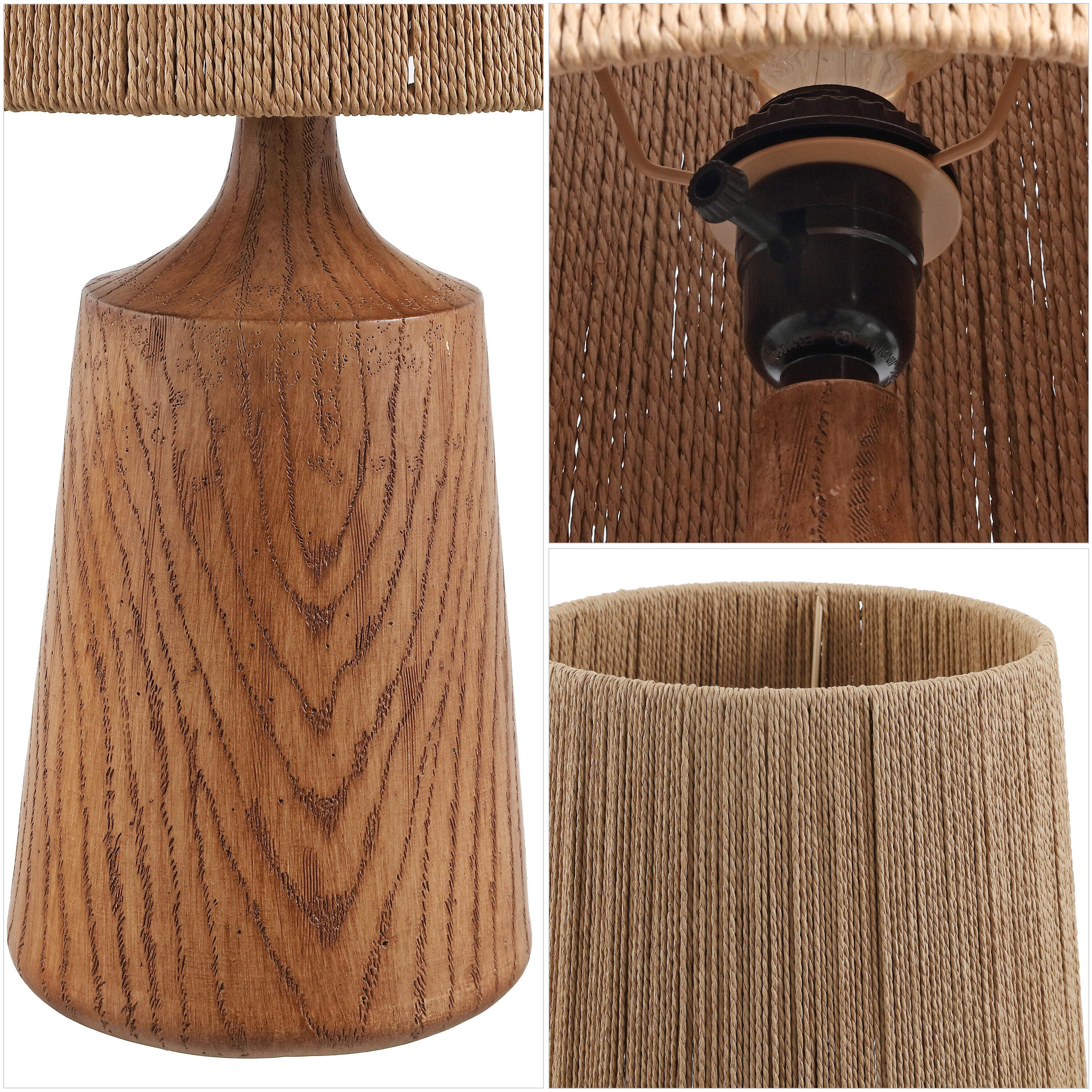 JONATHAN Y Highland Table Lamp, Brown, large