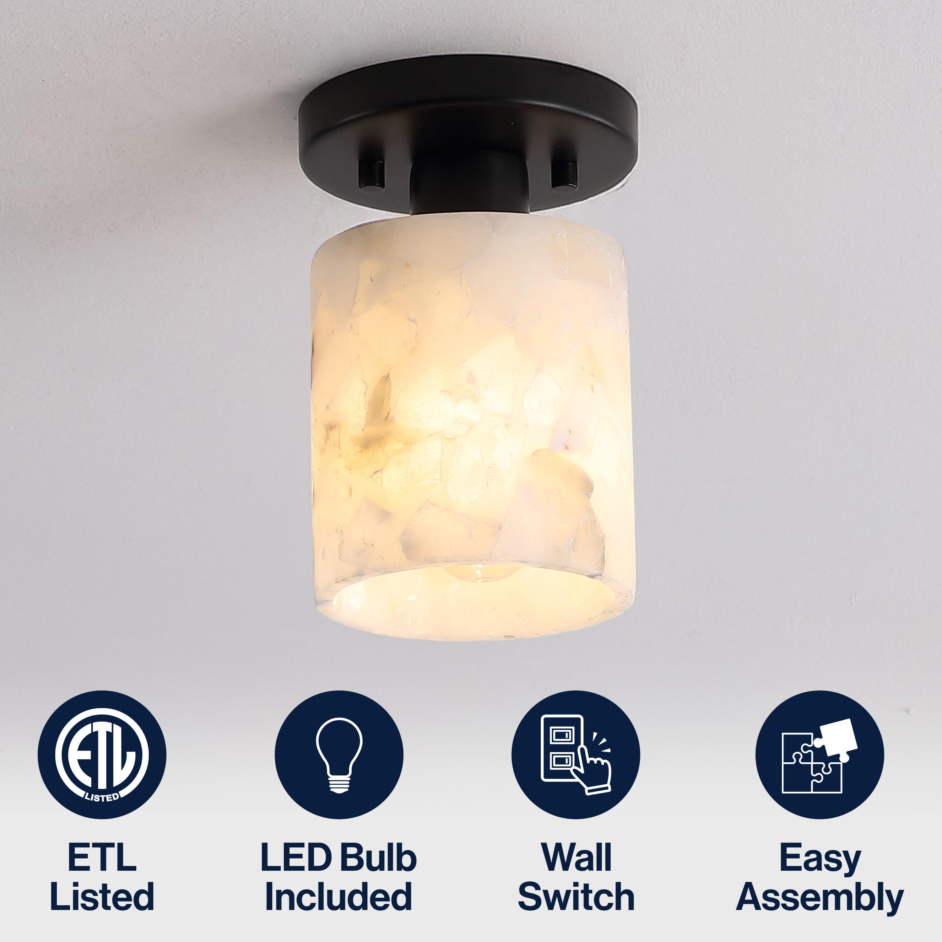 JONATHAN Y Jules Flush Mount Light, , large